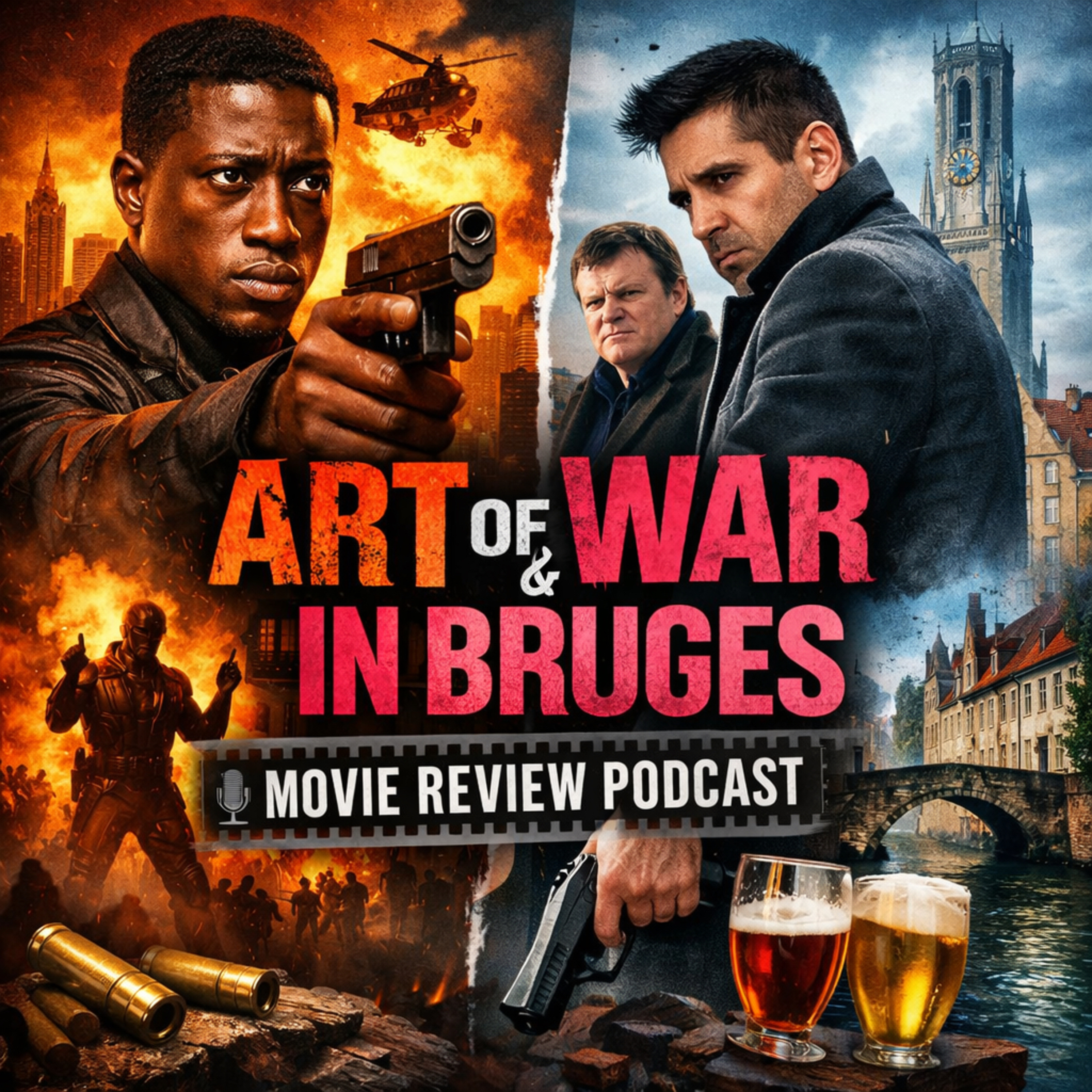 The Art of War and In Bruges episode artwork