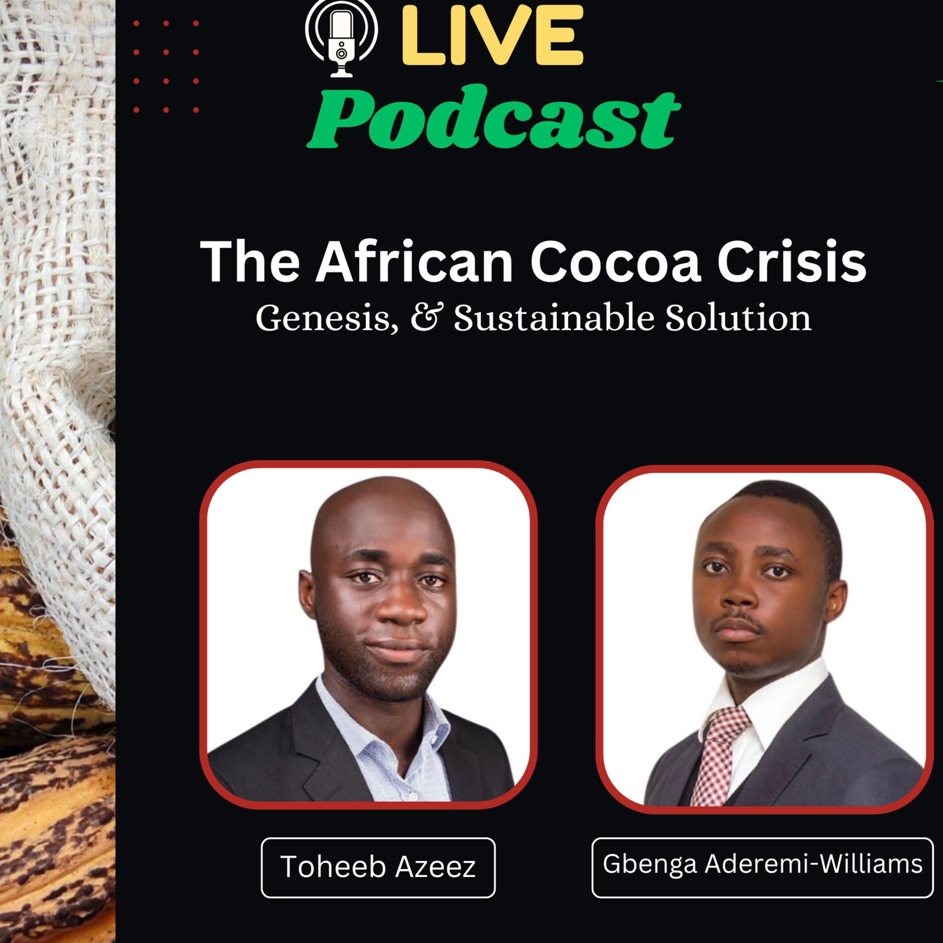 EP 41 | with Olugbenga Aderemi-Williams: The African Cocoa Crisis - Genesis & Sustainable Solutions. episode artwork