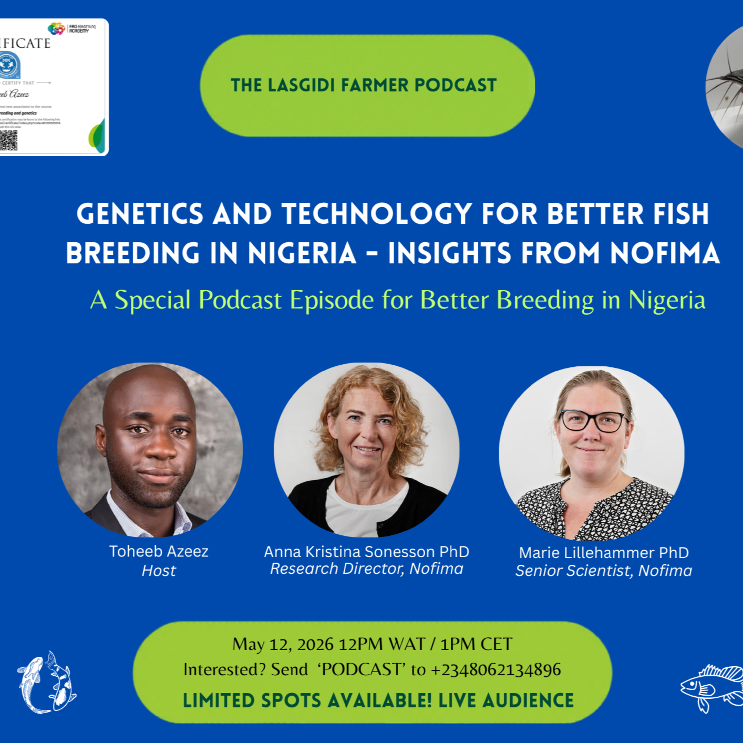 EP 46: Genetics & Technology for Better Fish Breeding in Nigeria - Insights from Nofima episode artwork