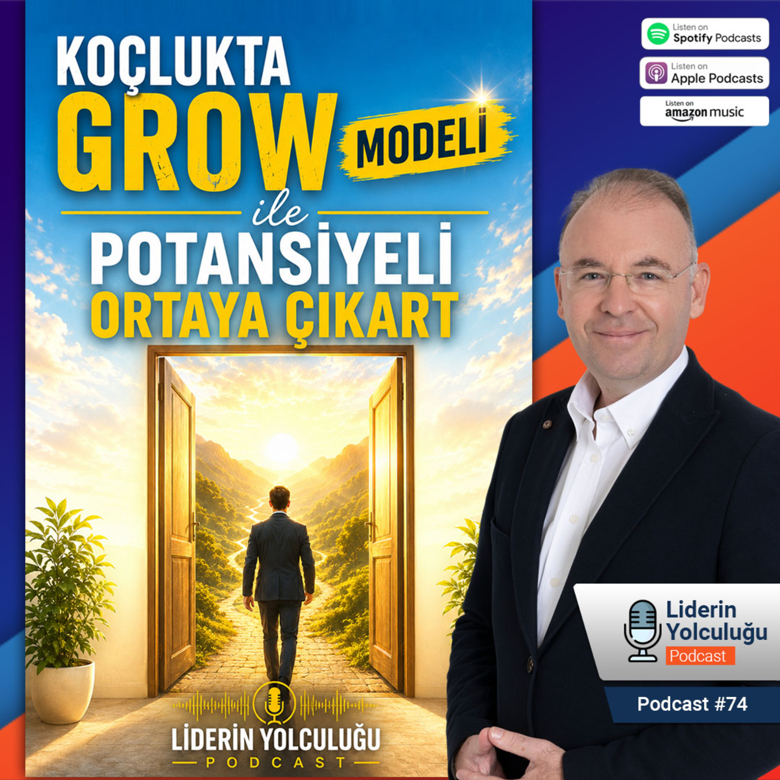 Liderin Yolculuğu #74 - Koçlukta GROW Modeli ile Potansiyeli Ortaya Çıkart episode artwork