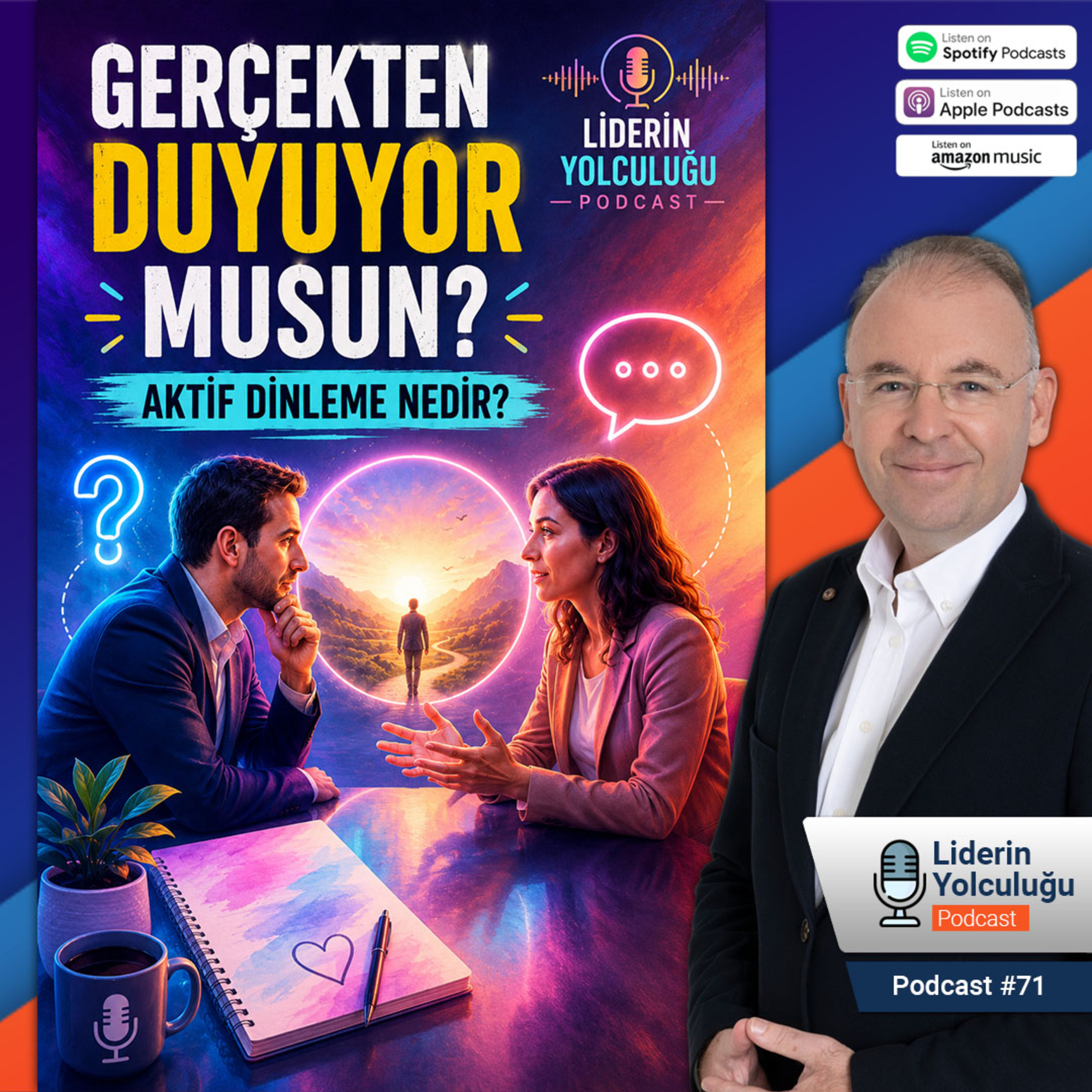 Liderin Yolculuğu #71 - Gerçekten Duyuyor musun? Aktif Dinleme Nedir? episode artwork
