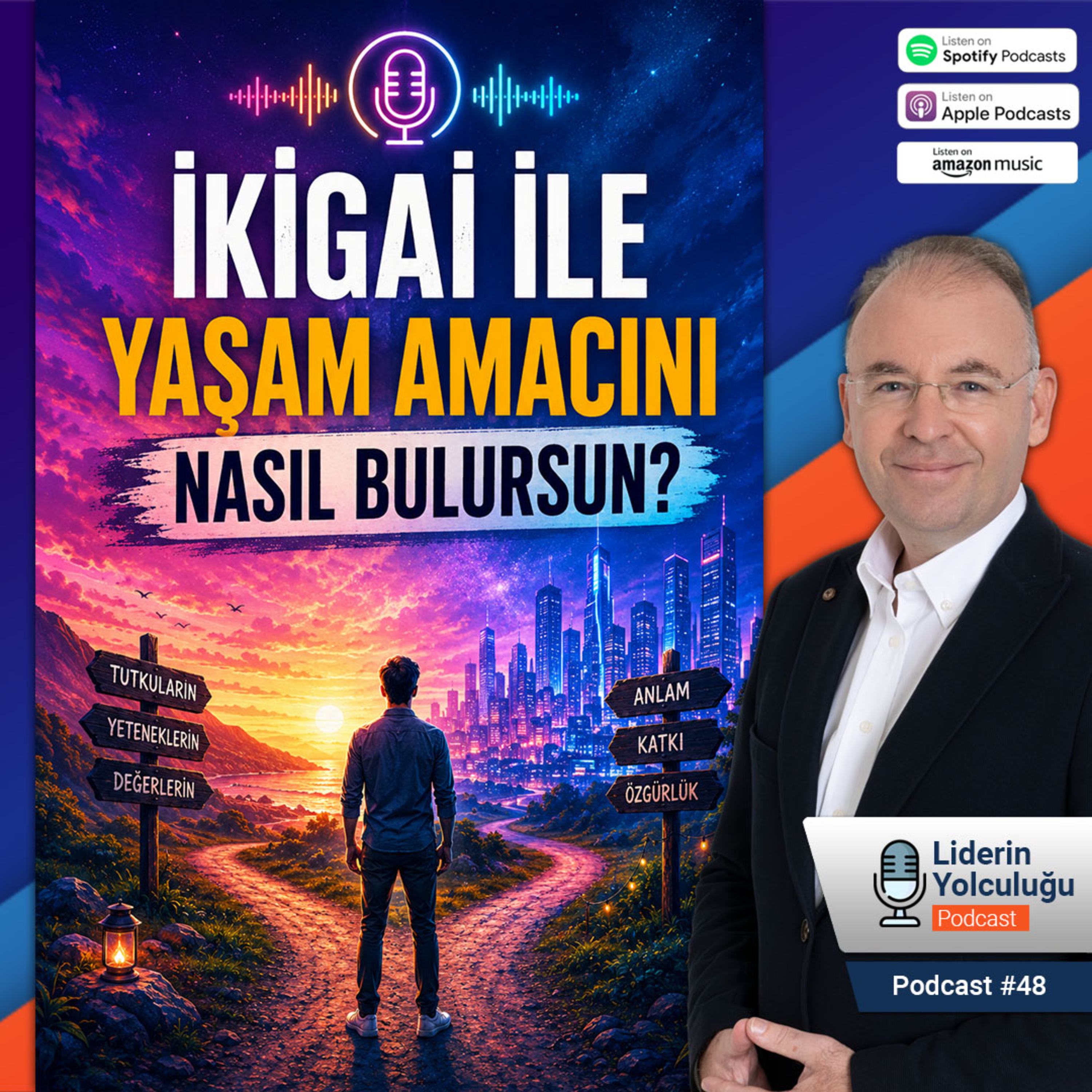Liderin Yolculuğu #45 - İkigai ile Yaşam Amacını Nasıl Bulursun? episode artwork