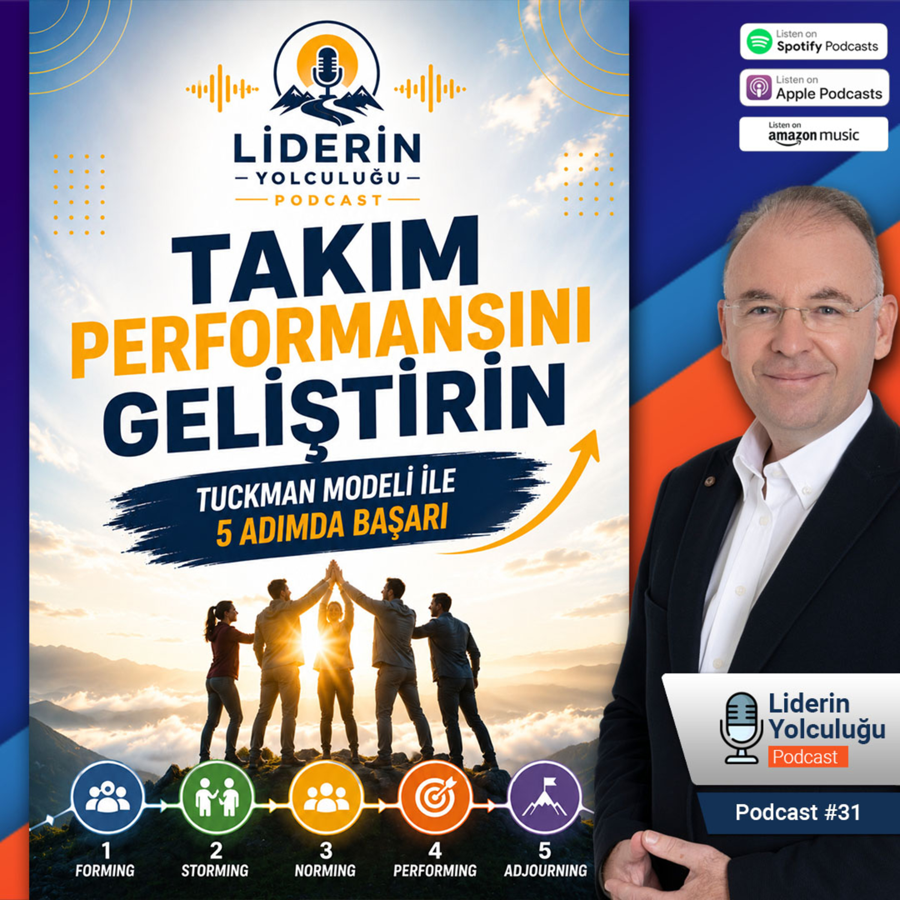 Liderin Yolculuğu #31 - Takım Performansını Geliştirin - Tuckman Modeli ile 5 Adımda Başarı episode artwork