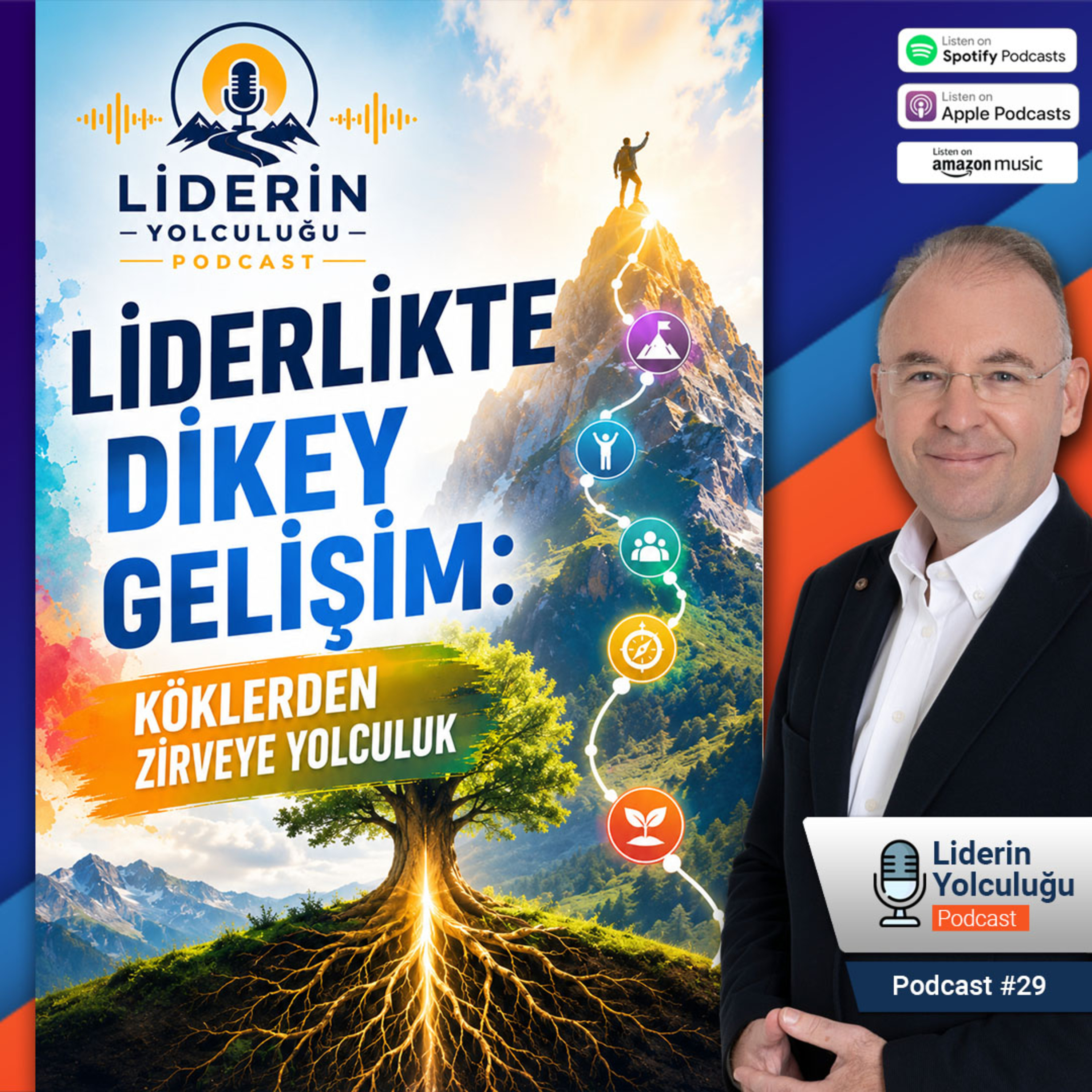 Liderin Yolculuğu #29 - Liderlikte Dikey Gelişim: Köklerden Zirveye Yolculuk episode artwork