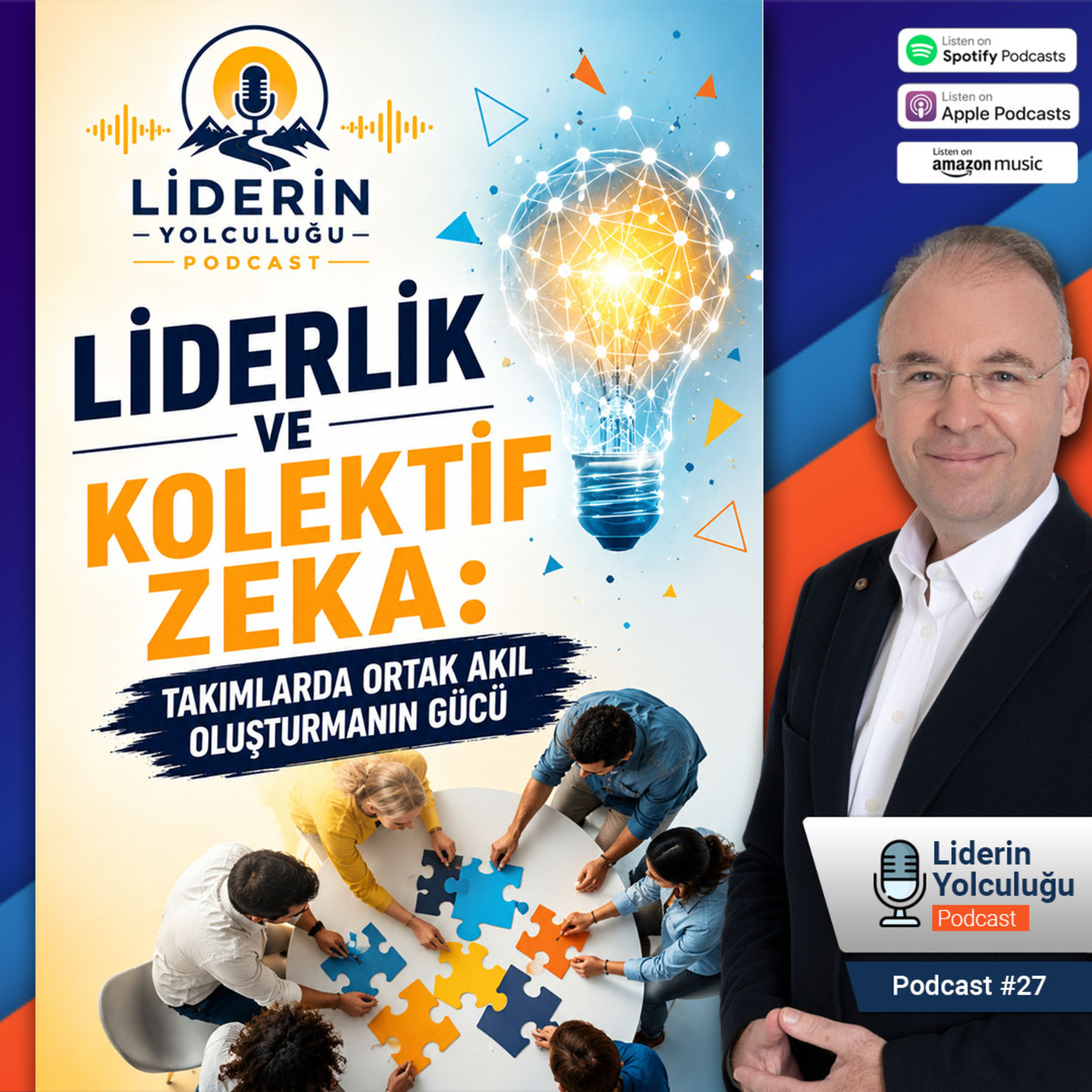 Liderin Yolculuğu #27 - Liderlik ve Kolektif Zeka: Takımlarda Ortak Akıl Oluşturmanın Gücü episode artwork
