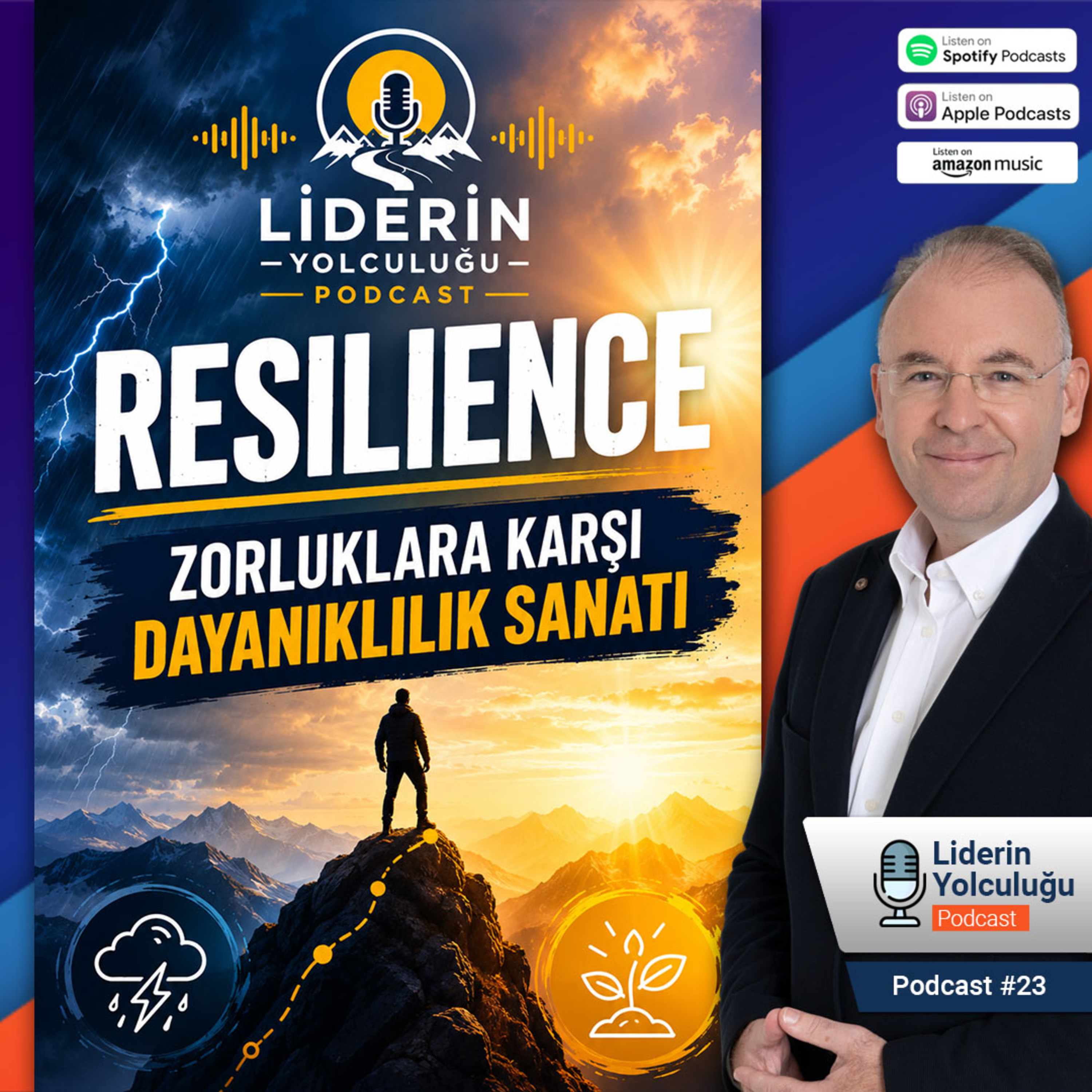 Liderin Yolculuğu #23 - Resilience - Zorluklara Karşı Dayanıklılık Sanatı episode artwork