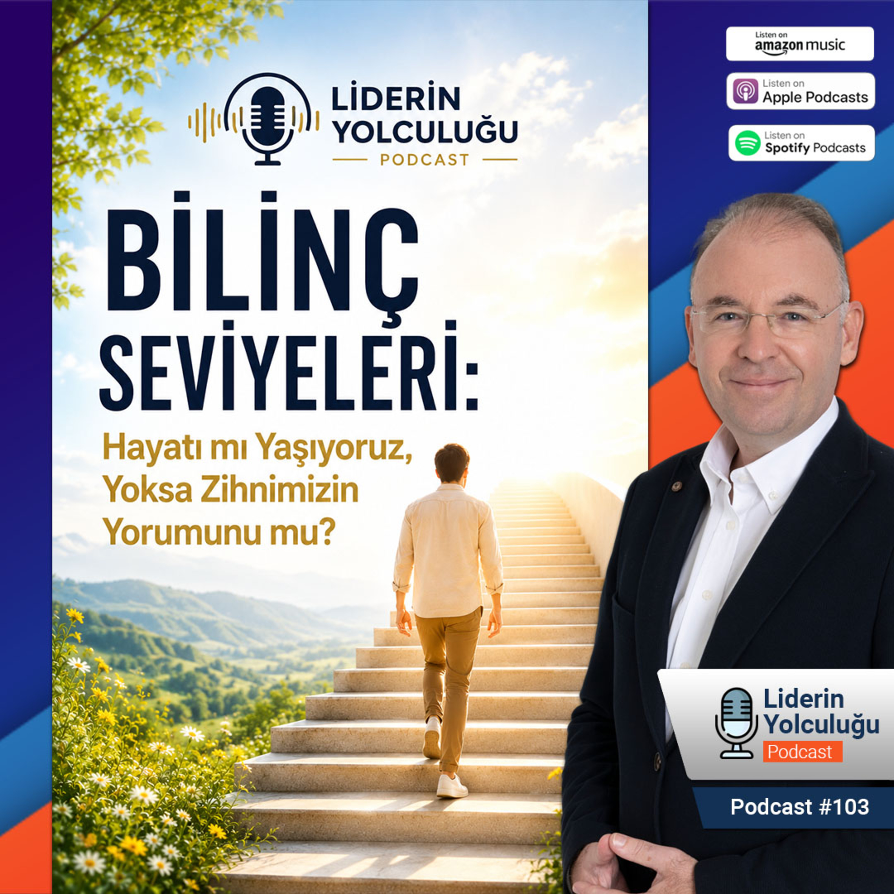 Liderin Yolculuğu#103 - Bilinç Seviyeleri: Hayatı mı Yaşıyoruz, Yoksa Zihnimizin Yorumunu mu?  episode artwork