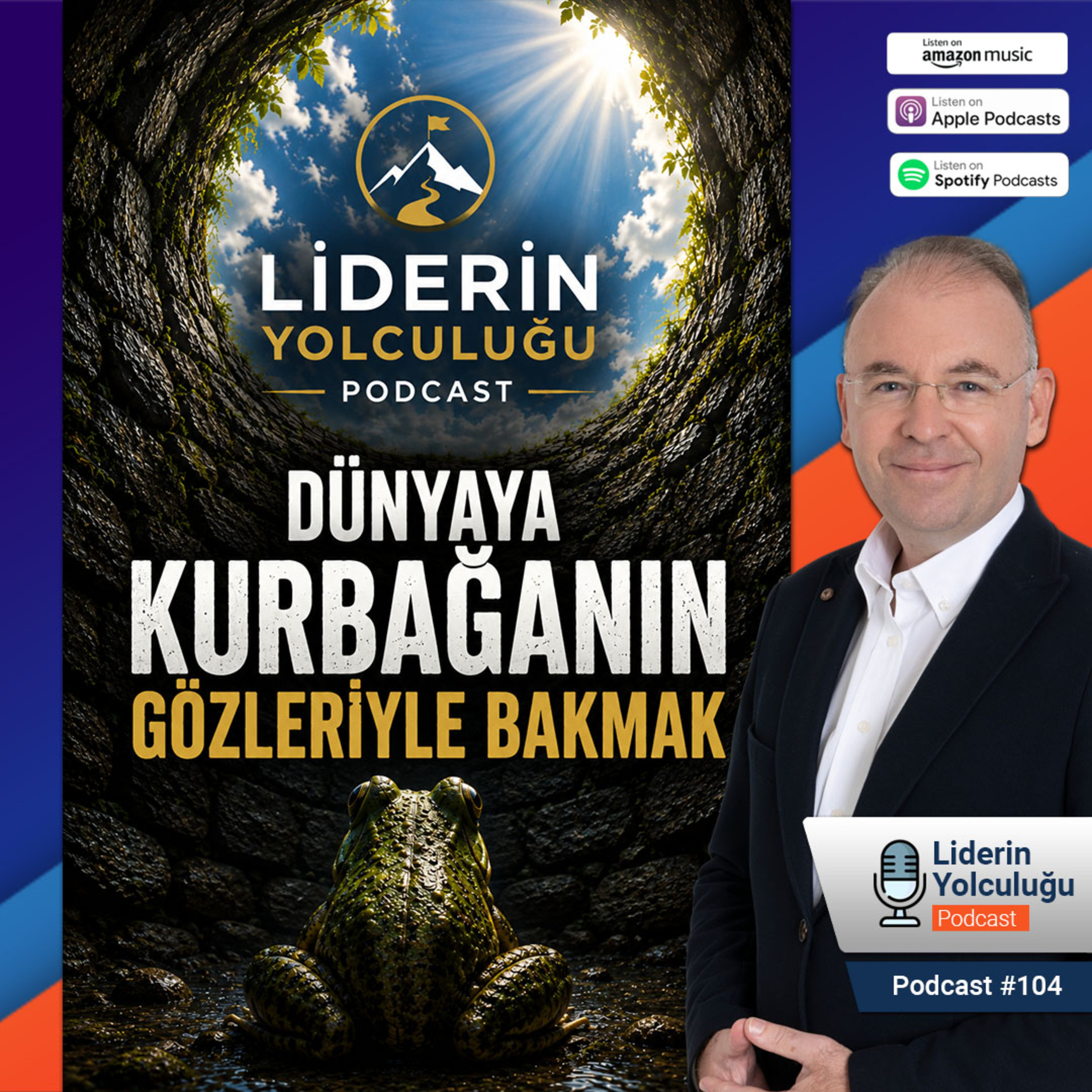 Liderin Yolculuğu #104 - Dünyaya Kurbağanın Gözleriyle Bakmak: Şikâyet Eden Zihin mi, Seçim Yapan Zihin mi? episode artwork
