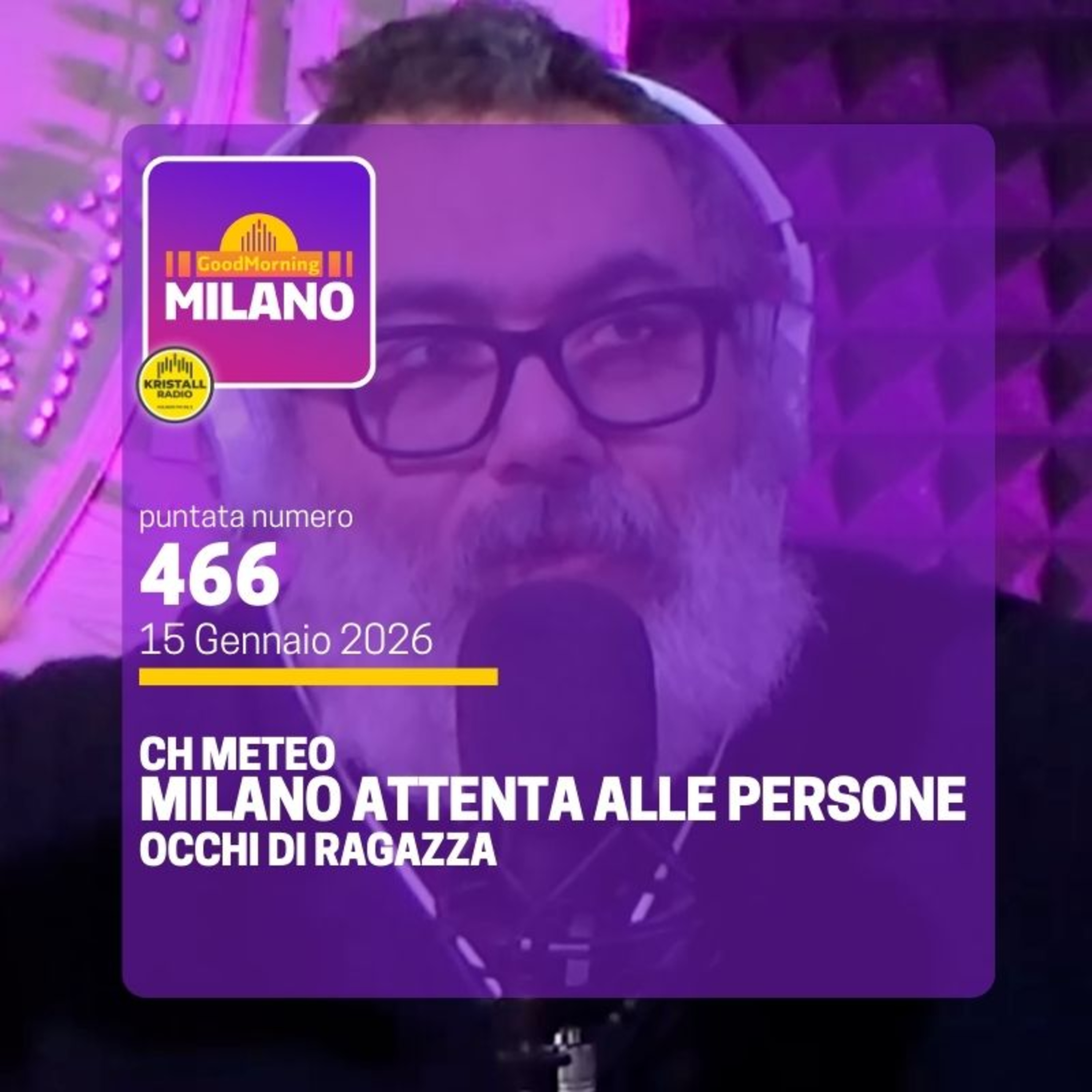 Ep.566, 15 gennaio. Il Meteo del Weekend, Occhi di ragazza e L'Assessora Gaia Romani