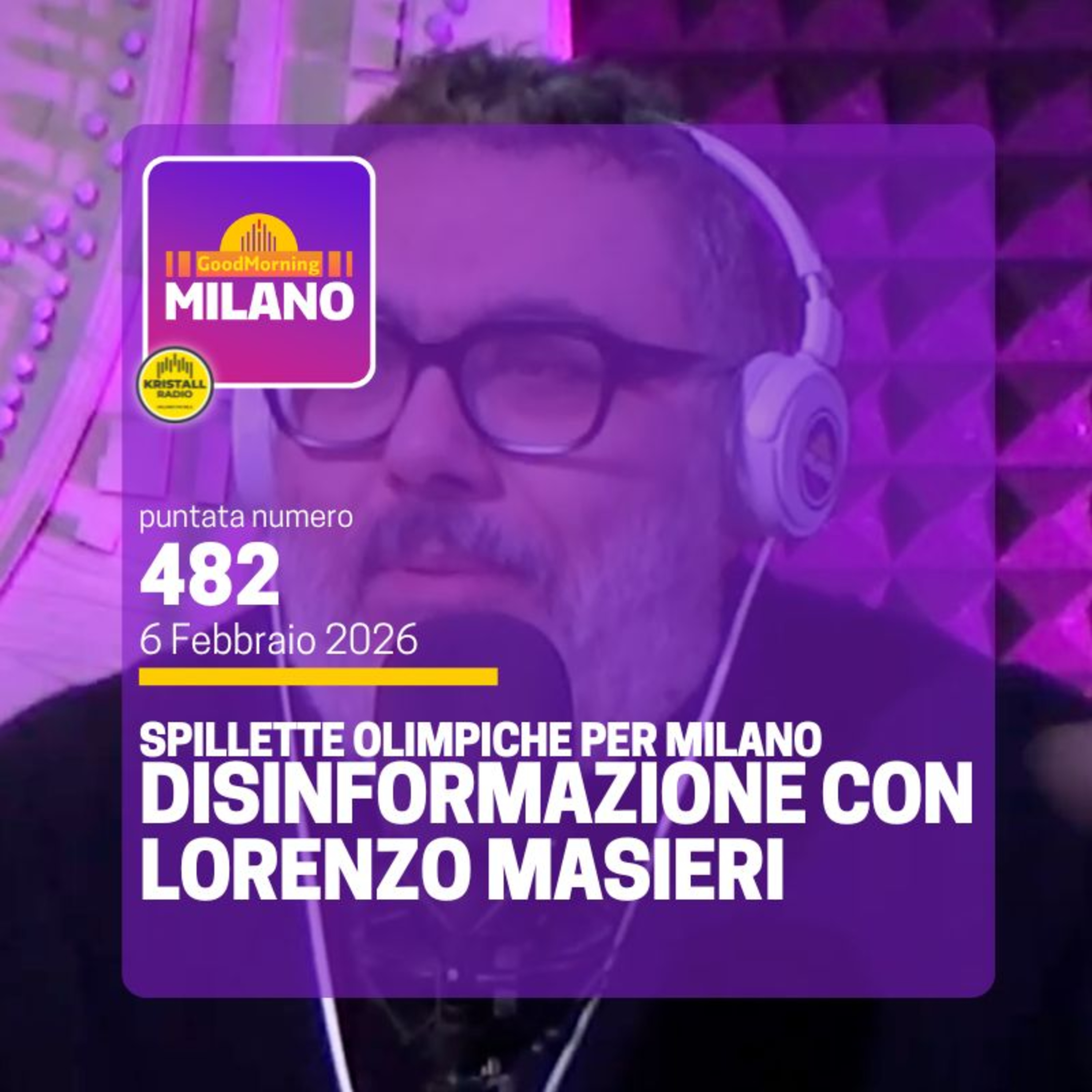 EP. 482, 6 Febbraio, Disinformazione con Lorenzo, Le spillette Olimpiche, Meteo Olimpico