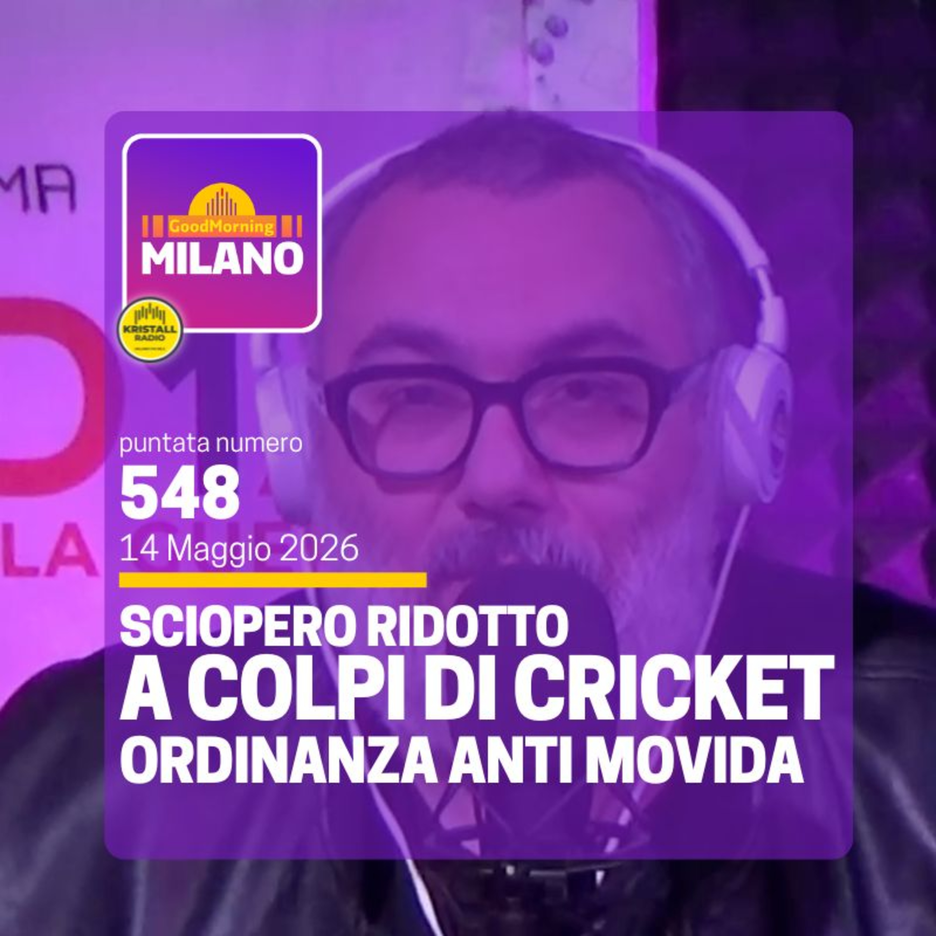 Ep. 546, 14 maggio. Sciopero Ridotto, Colpo di Cricket e il Pareggio Tecnico, Ordinanza Anti Movida.