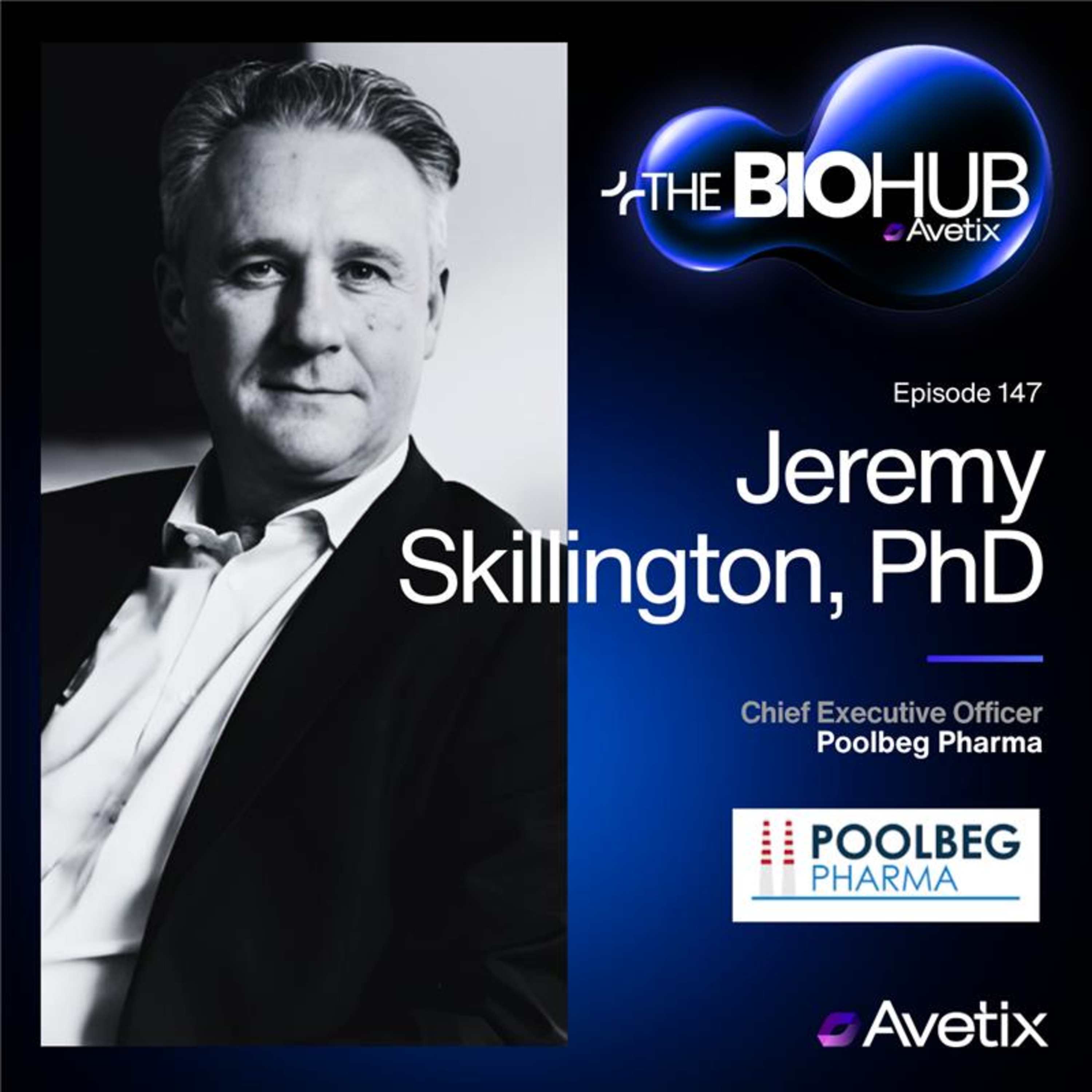 Episode 146 - Jeremy Skillington - CEO of Poolbeg Pharma episode artwork