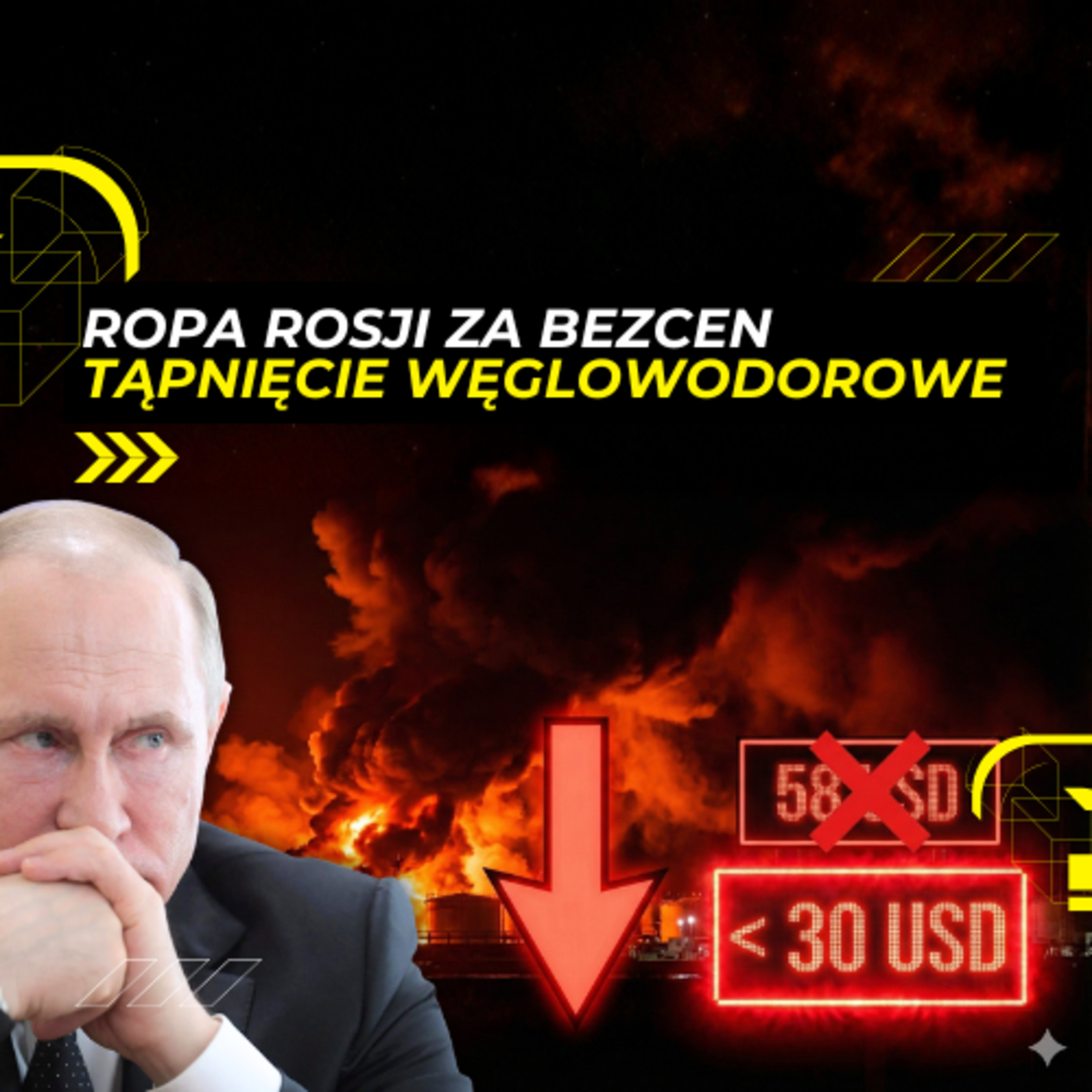 23.12 - TĄPNIĘCIE przychodów z GAZU i ROPY Rosji o POŁOWĘ episode artwork