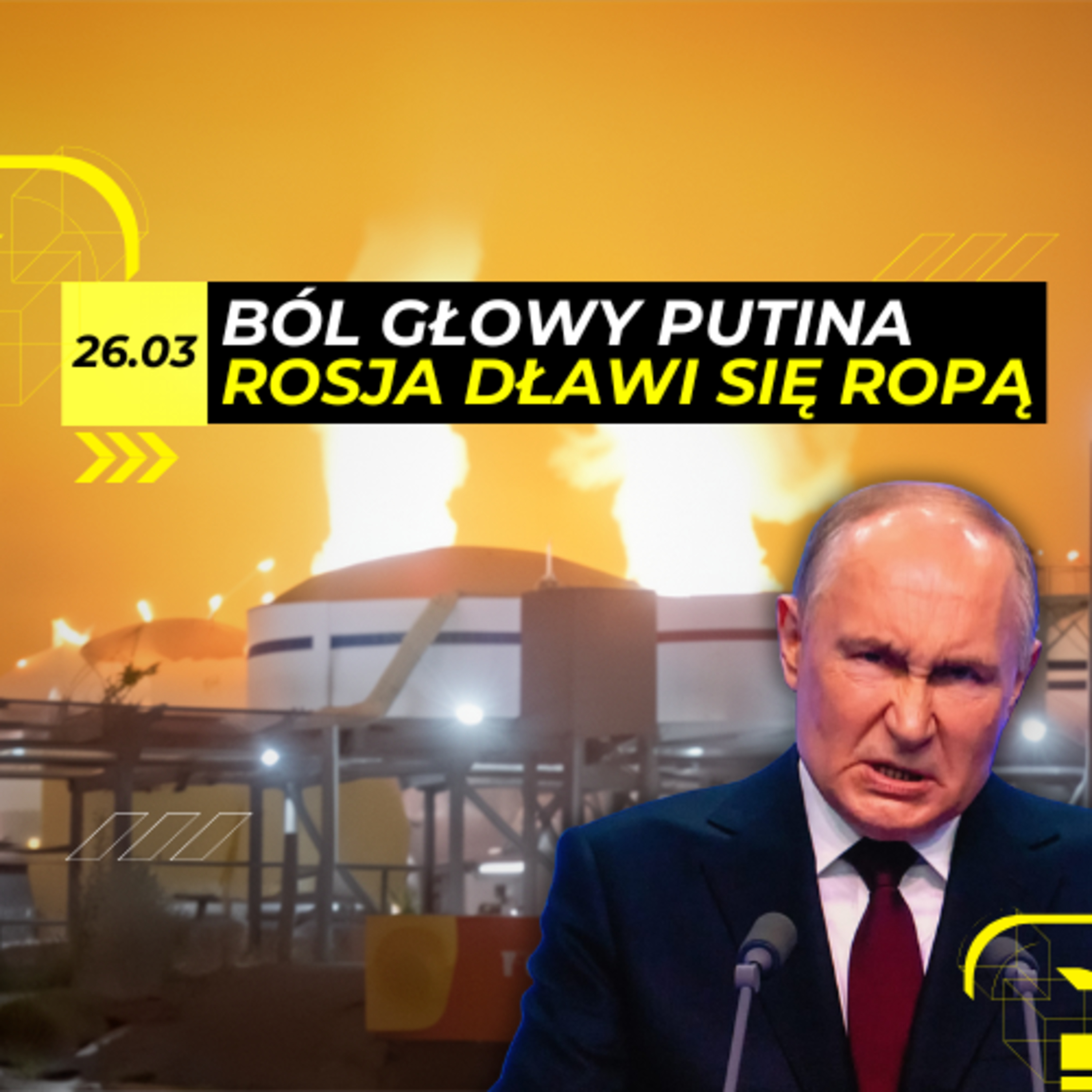 Rekordowa DEPRESJA eksportu ROPY. To IMPLOZJA naftowa Rosji - 26.03 episode artwork
