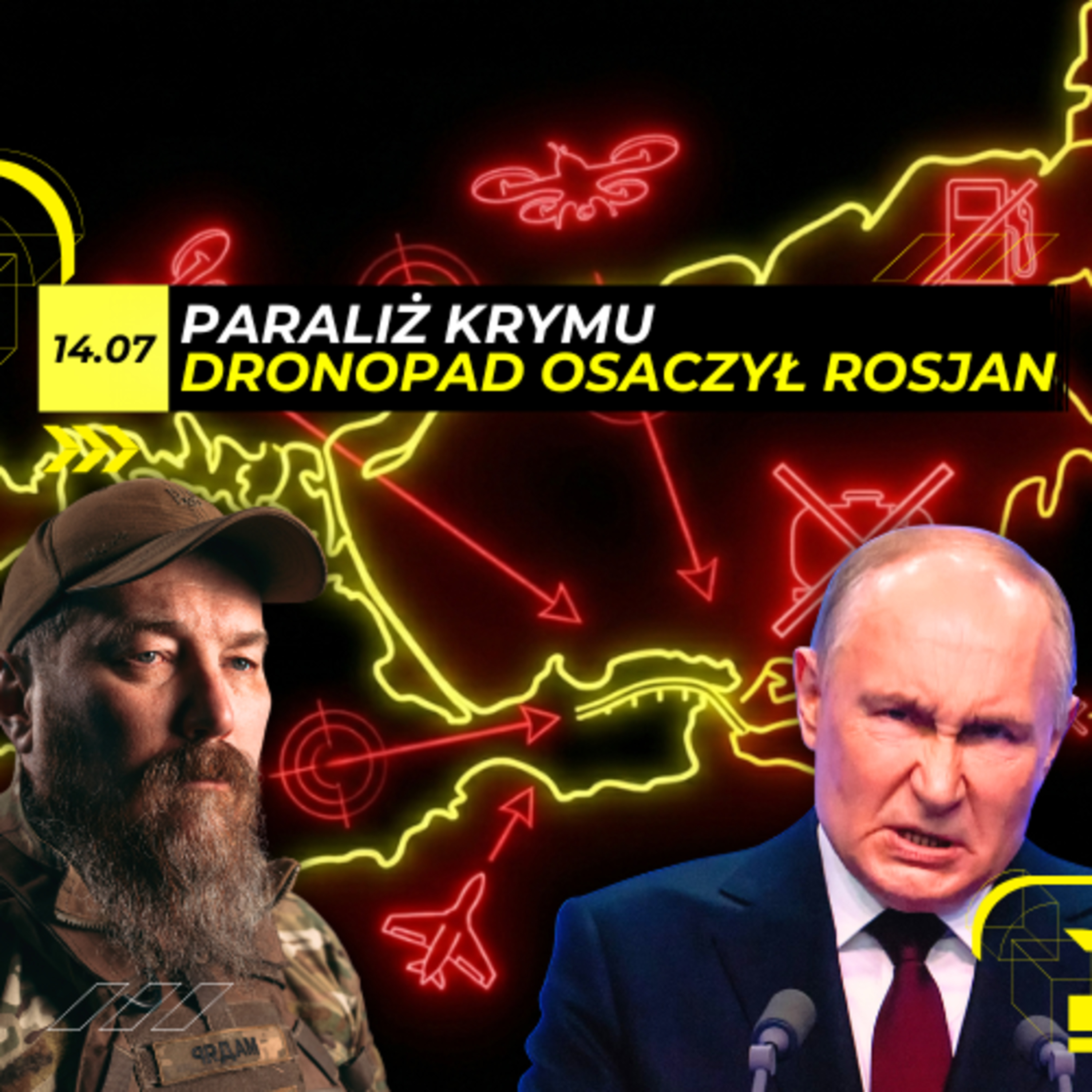 Ciosy DRONOPADU na KRYMIE mają WYGNAĆ Rosjan [Odc.145] episode artwork