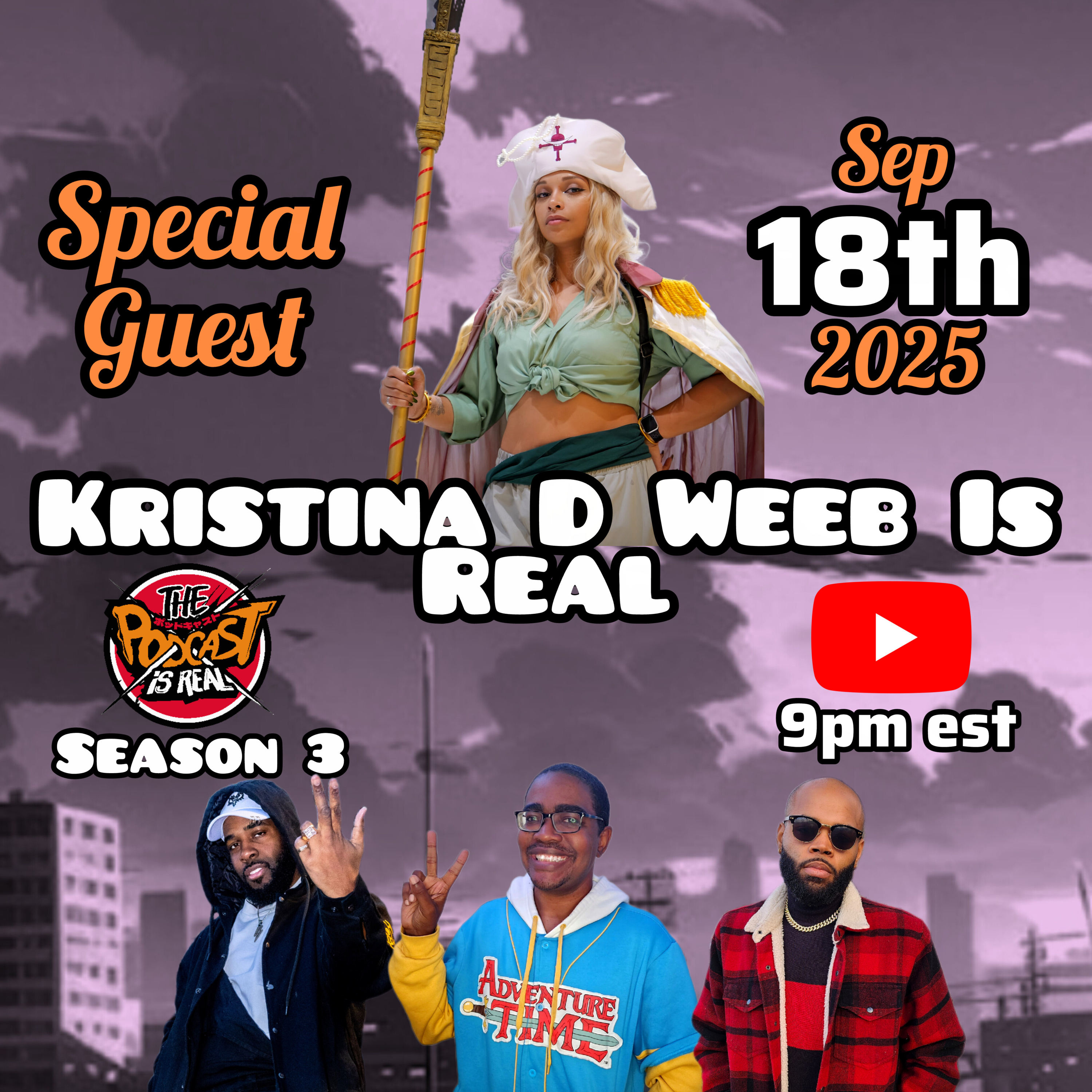 Season 3 Ep 24 - Kristina D Weeb Is Real - Cosplay, Anime, & One Piece episode artwork
