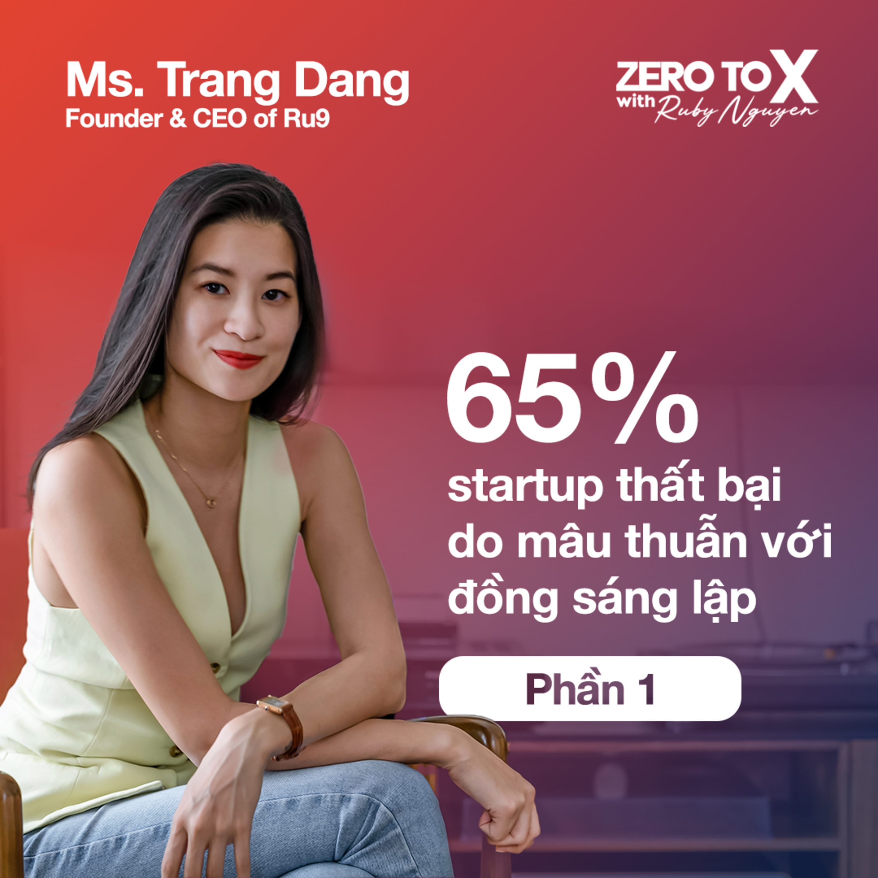 Ep1, Part 1: Quá trình đạt được thành tích trong hành trình tăng trưởng từ 2021 của Ru9 | Ms. Trang Đặng, Founder & CEO của Ru9  episode artwork