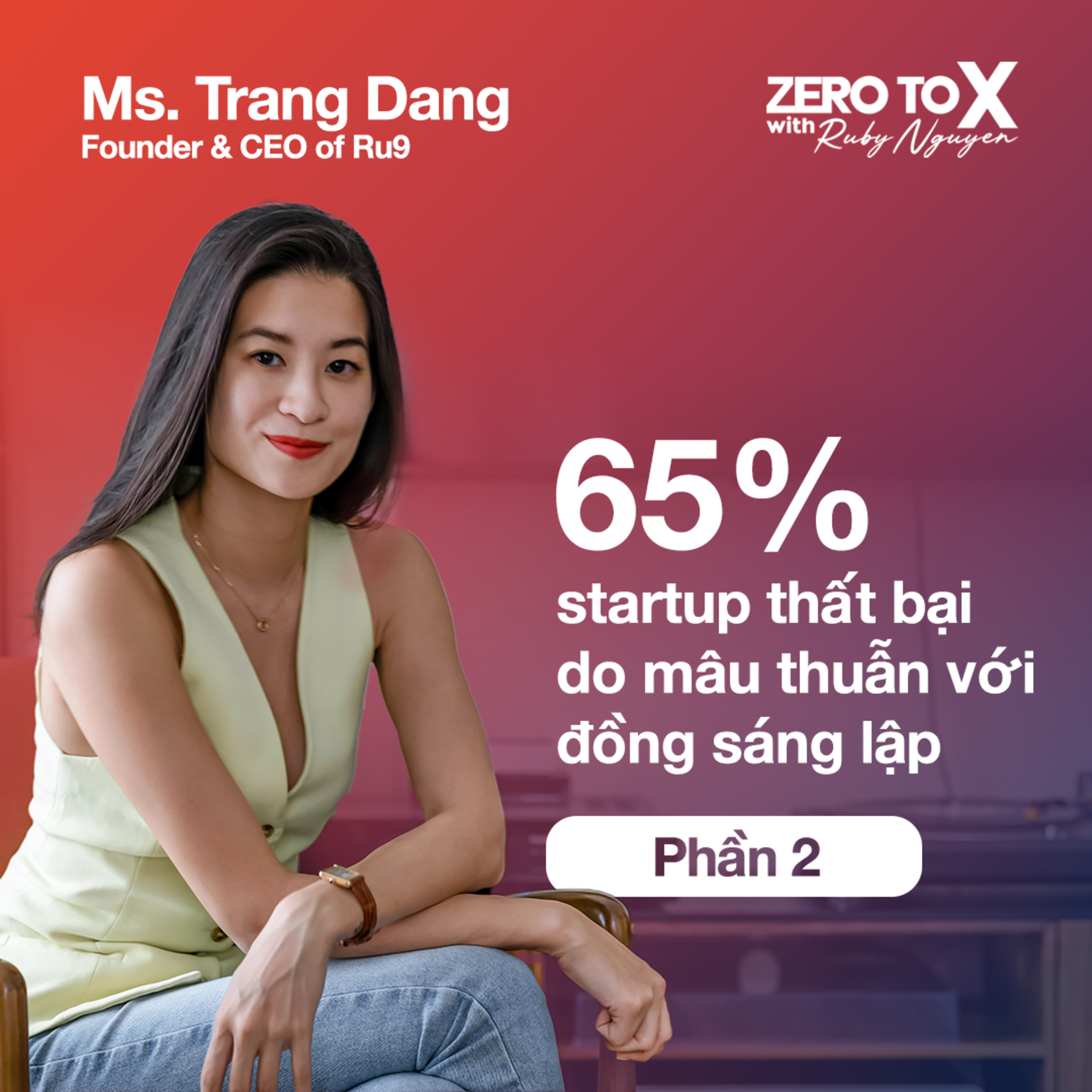 Ep1, Part 2: Những khó khăn phải trải qua để đạt được thành tích hiện tại | Ms. Trang Đặng, Founder & CEO của Ru9  episode artwork