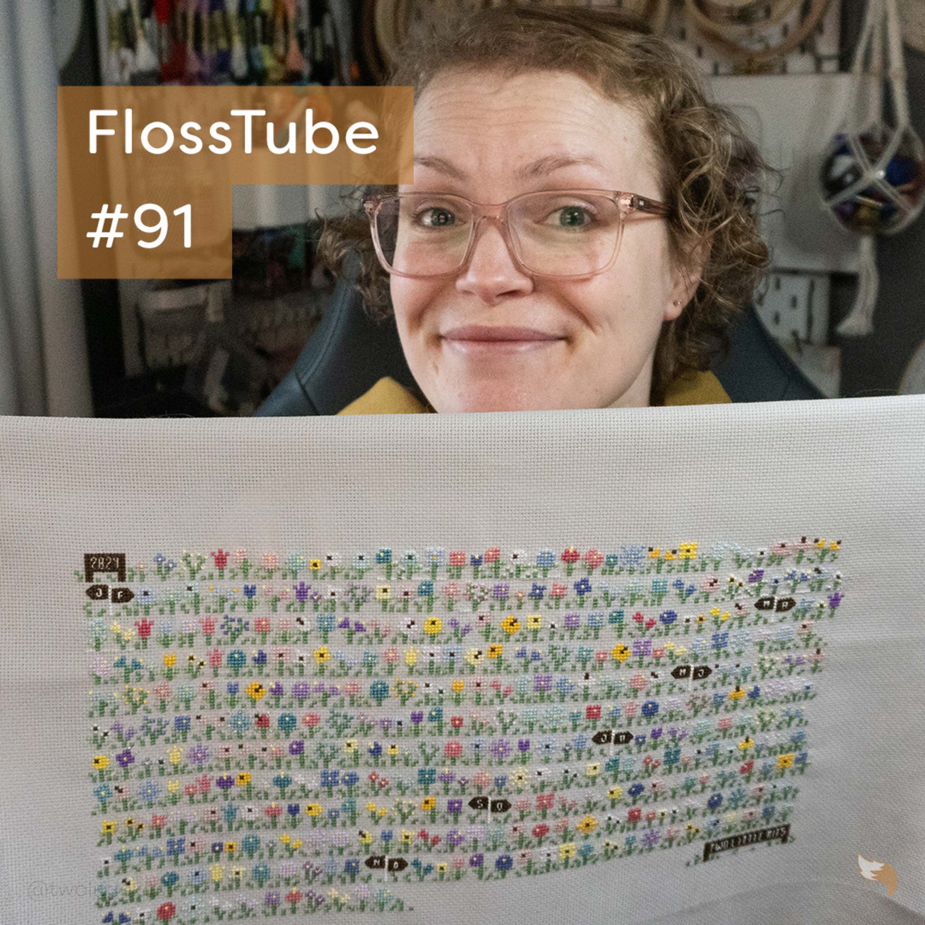 FlossTube #91 - It's The New Year, Which Means My "Flower Field" is Complete! episode artwork