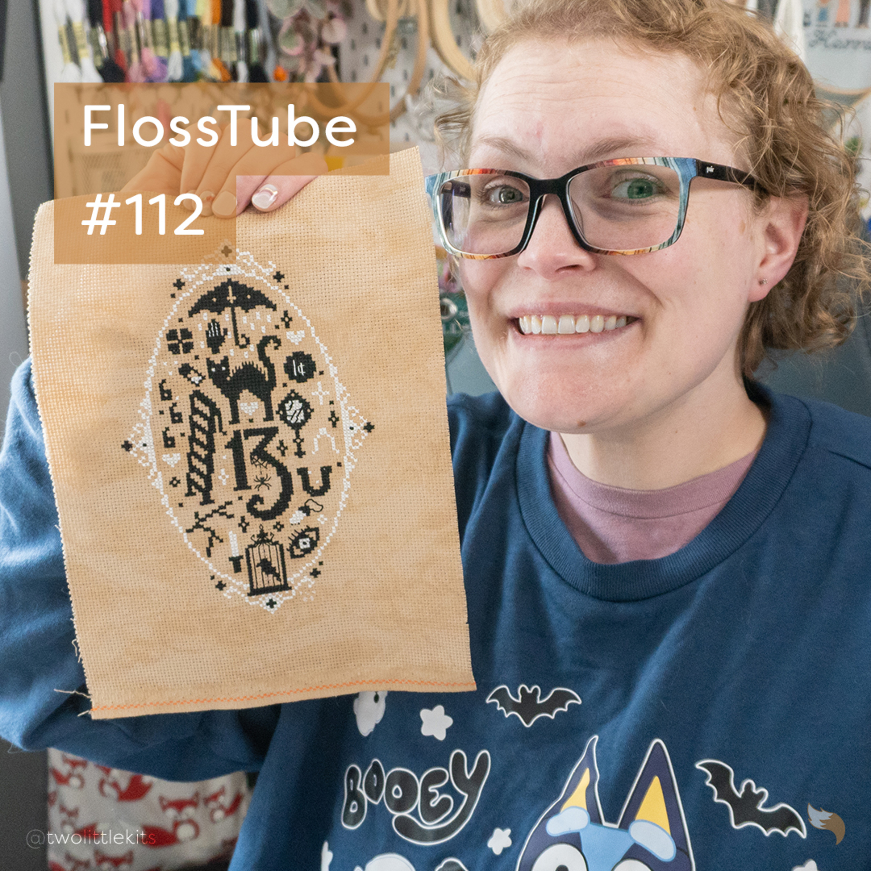 FlossTube #112 – Halloween Finishes and Stitchy Surprises episode artwork
