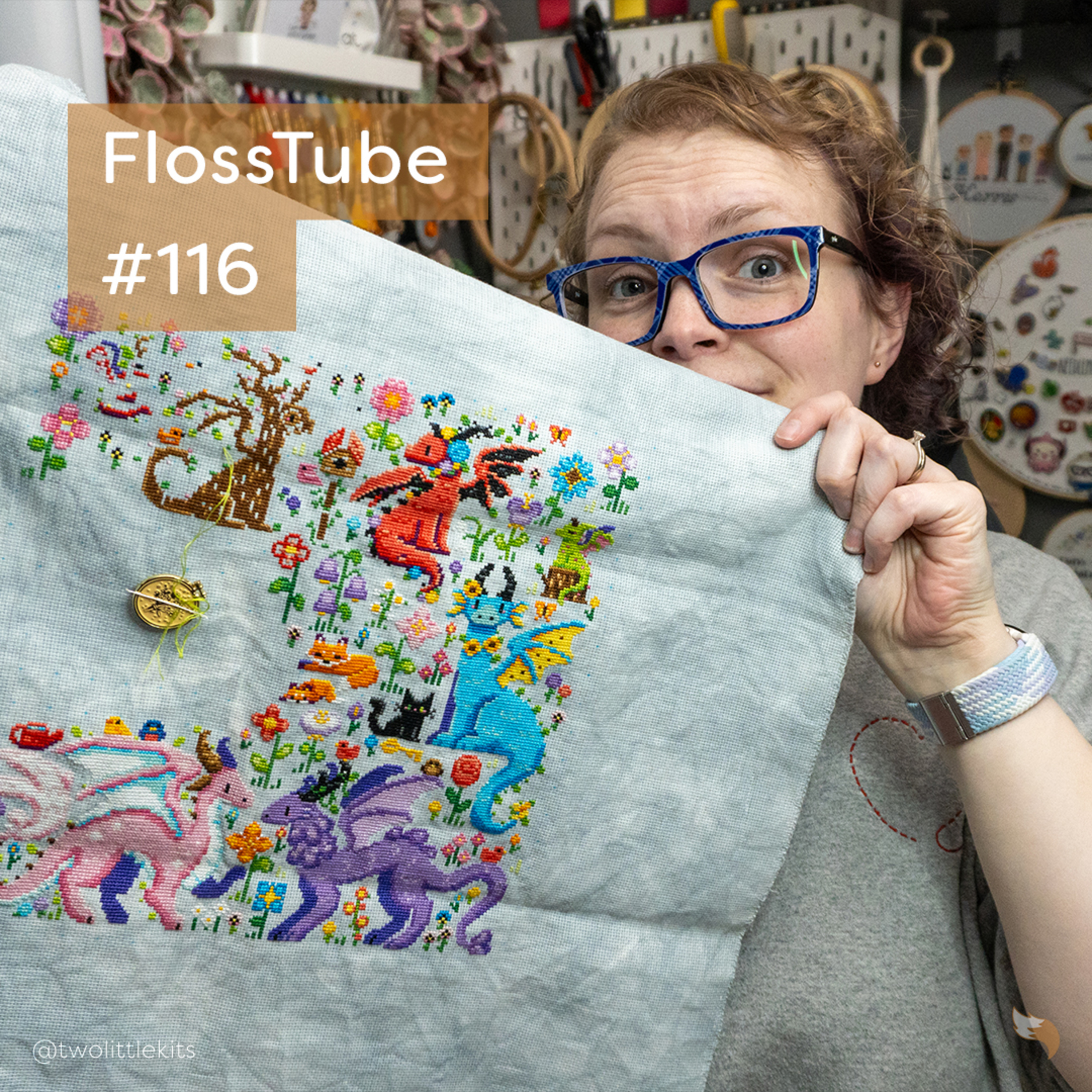 FlossTube #116 – Where Is My Pattern?! + 10 Years in the USA episode artwork