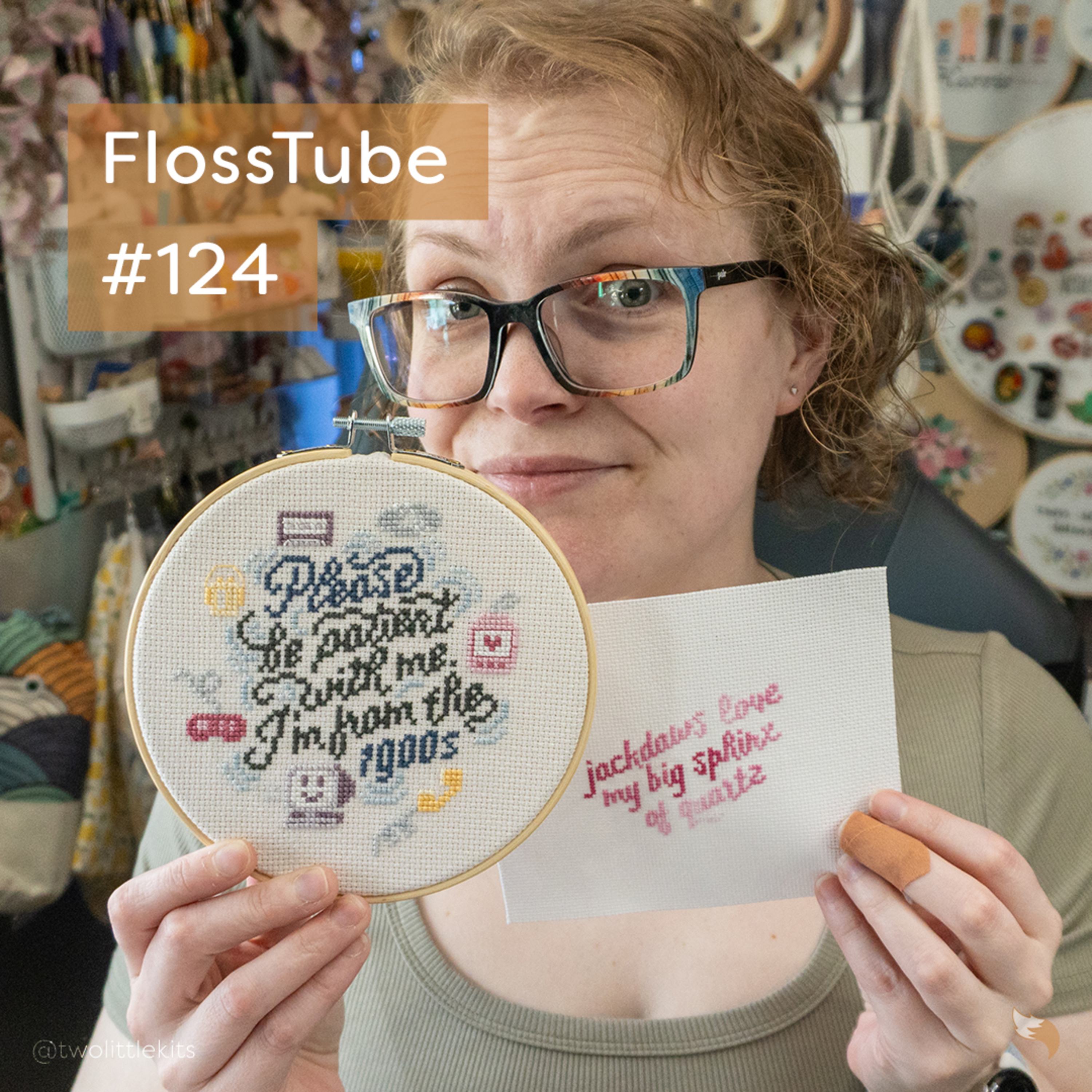 FlossTube #124 - Upcoming Font, StitchCon Prep, & The 1900s Club episode artwork