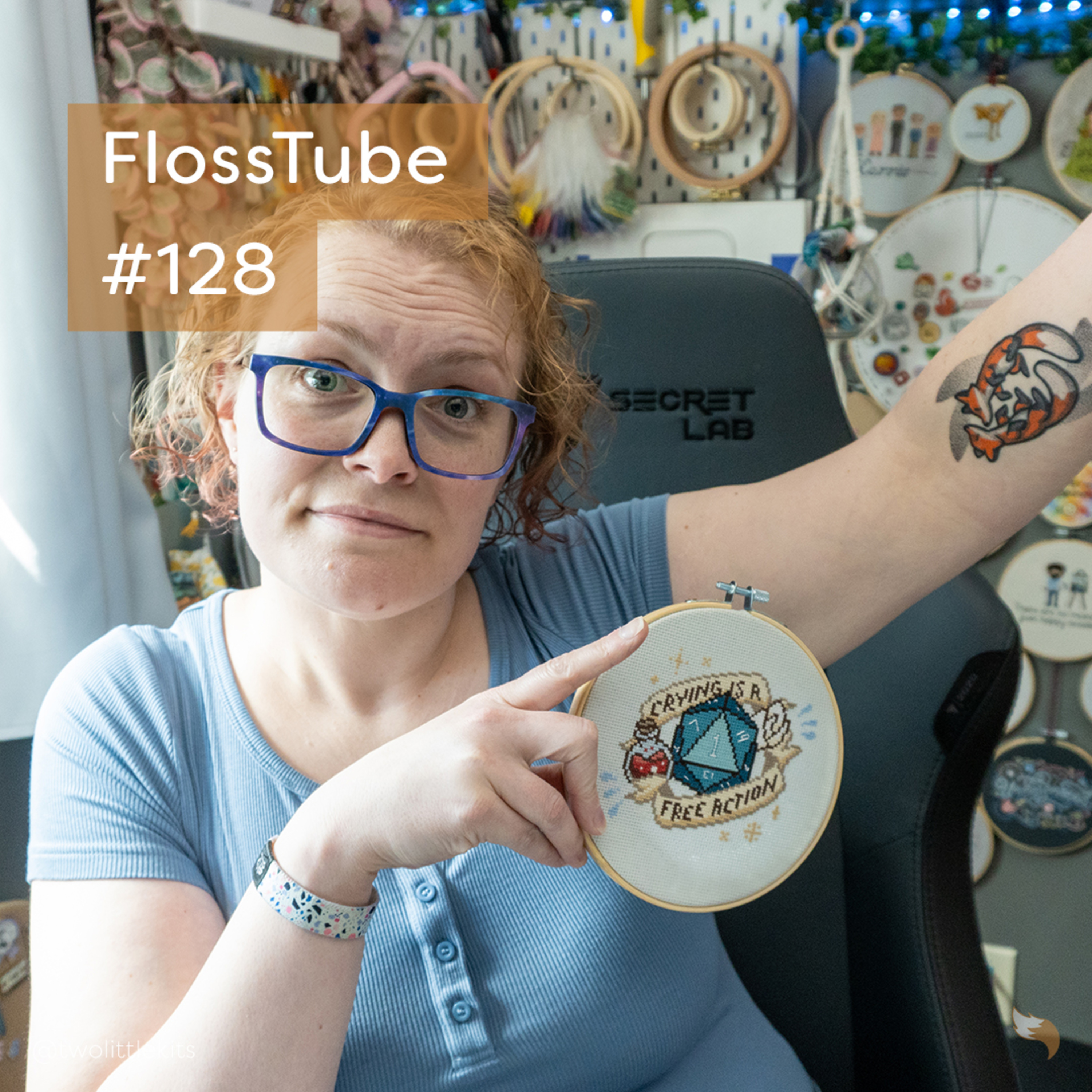 FlossTube #128 - New Tattoo, New Start, and Stitch-Con Excitement! episode artwork