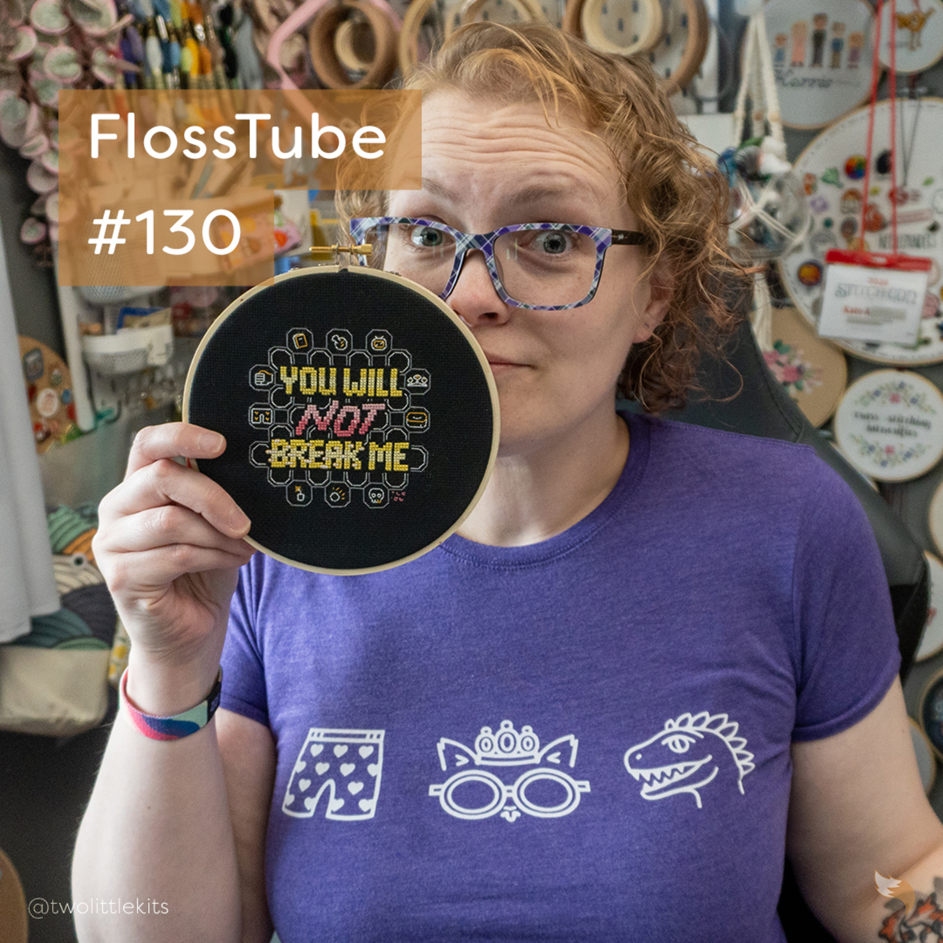 FlossTube #130 - The One Where I Turn 40! (Mishaps, Presents & Stitch-Alongs) episode artwork
