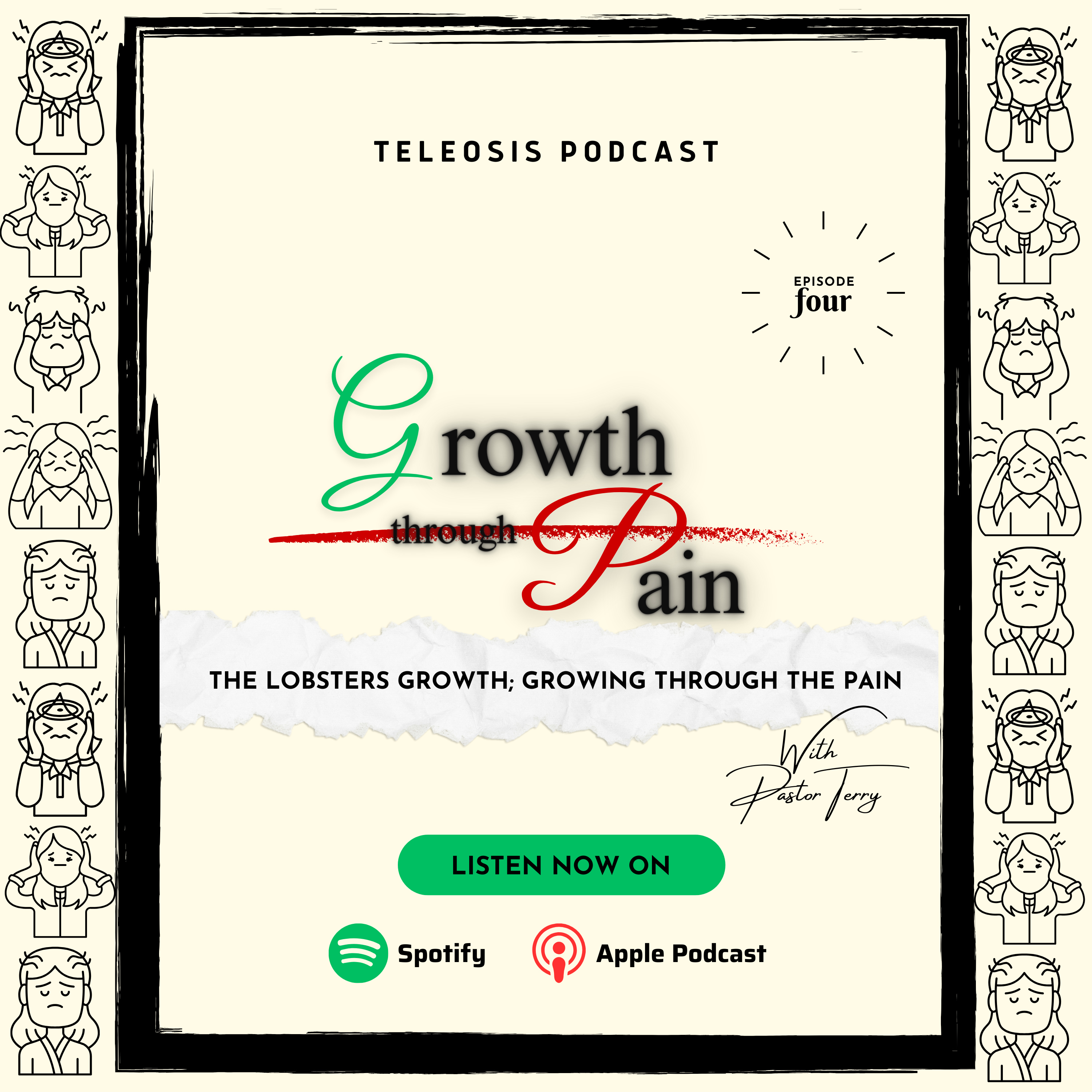 Growing through pain: The lobster's growth episode artwork
