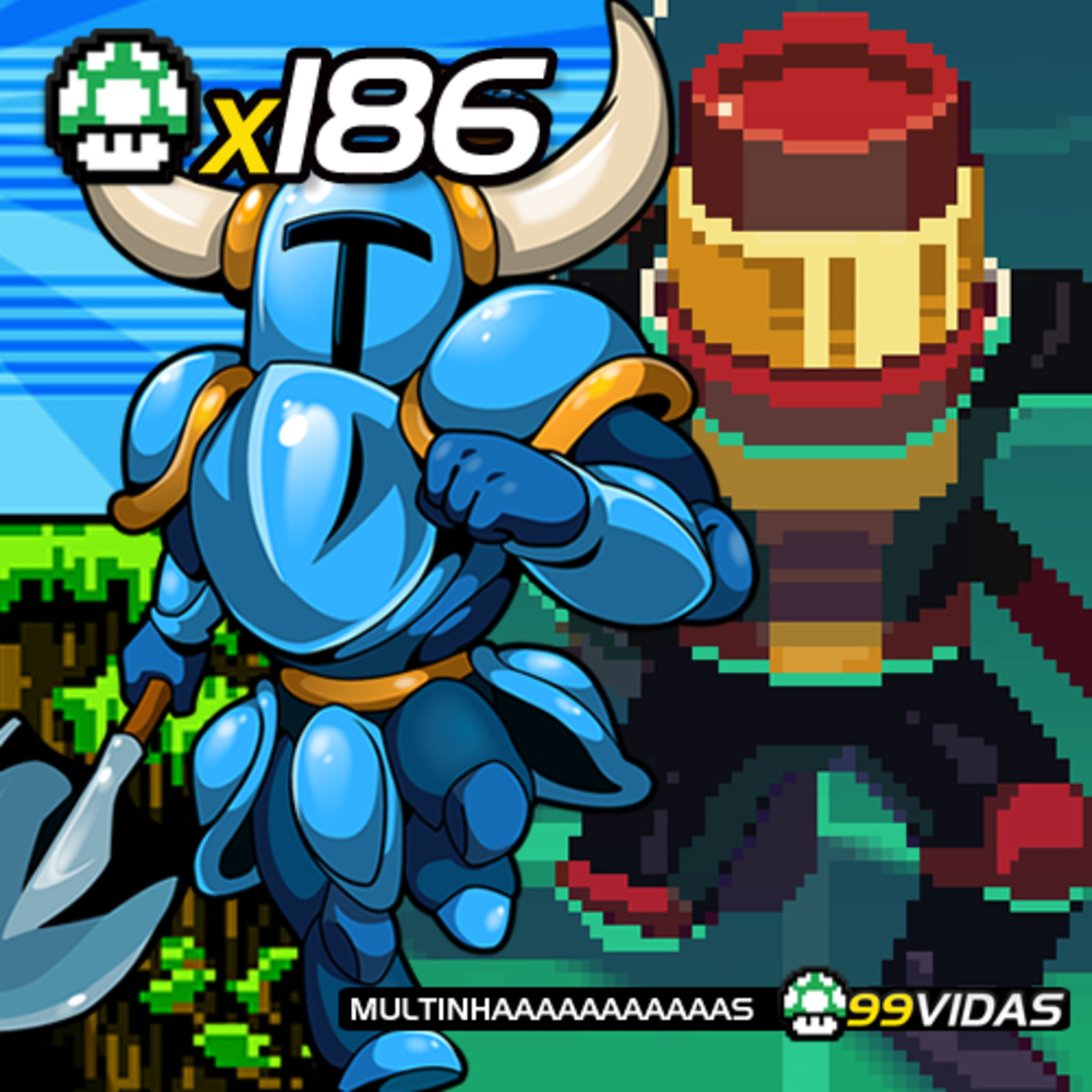 99Vidas 186 - 2-Pak: Chroma Squad e Shovel Knight