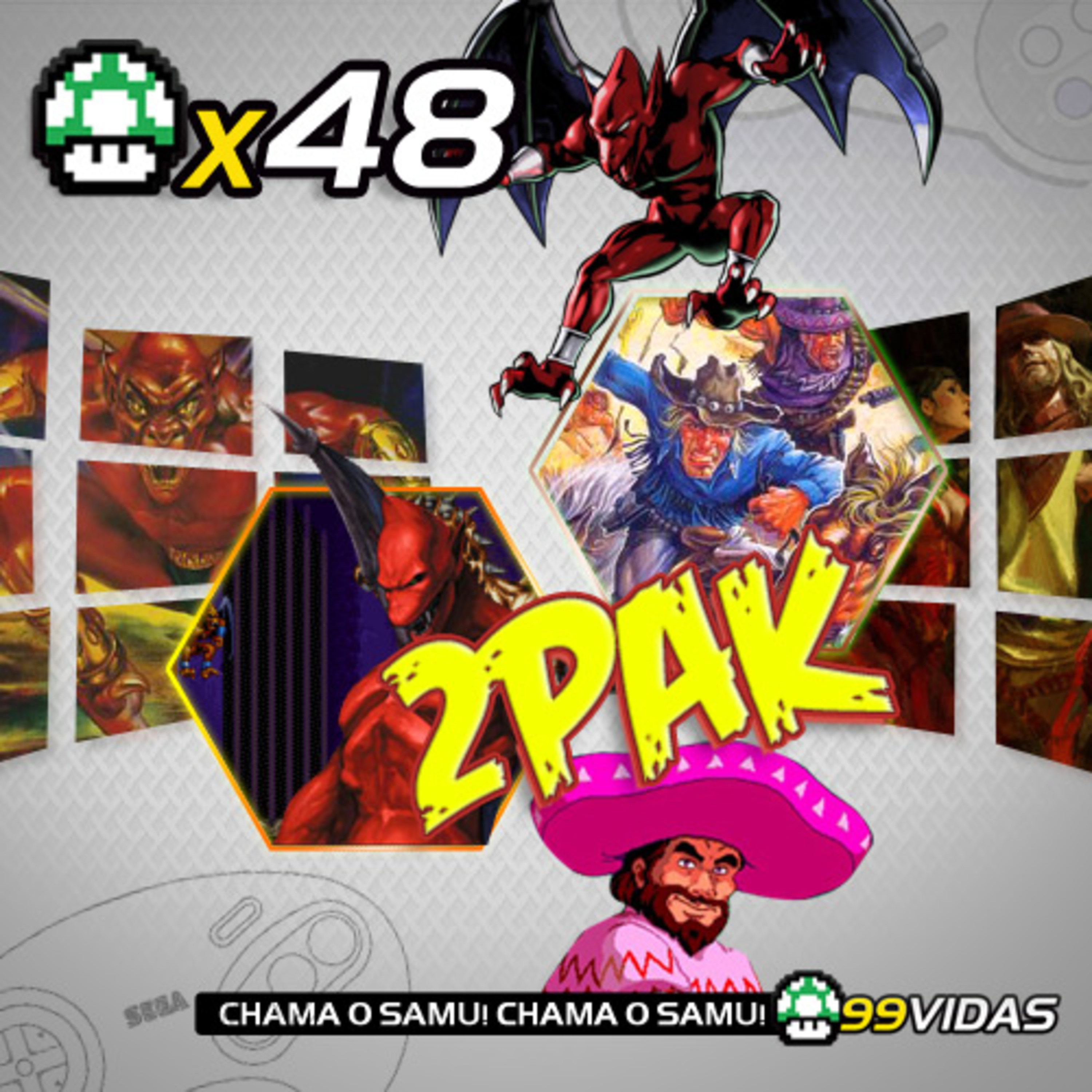 99Vidas 48 - 2-Pak: Demons Crest e Sunset Riders