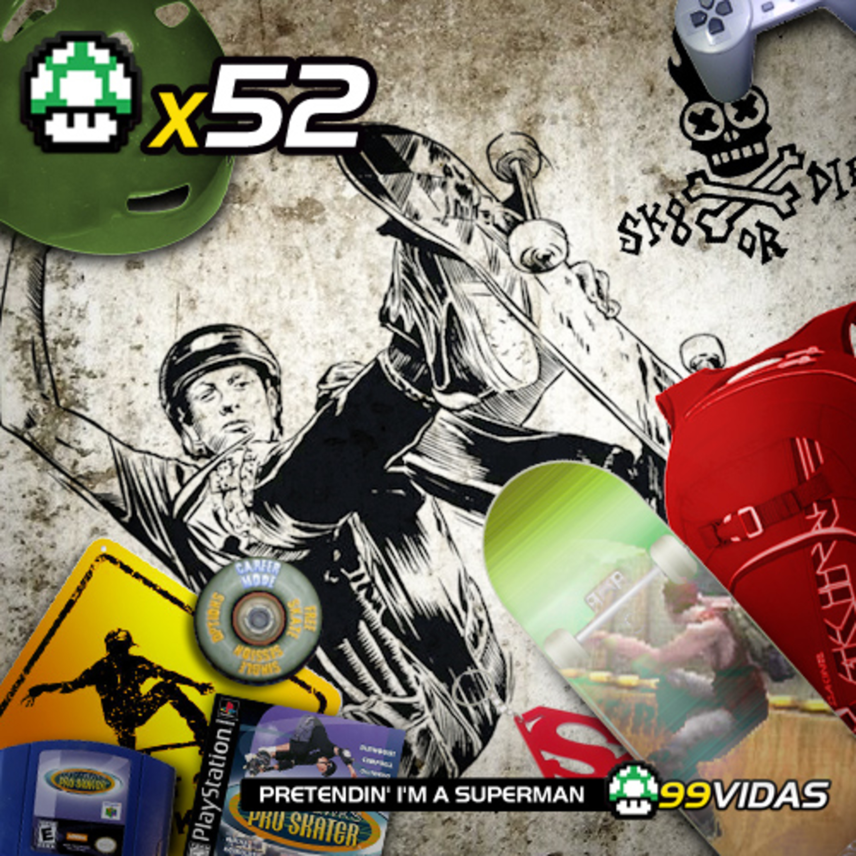99Vidas 52 - Tony Hawk’s Pro Skater 1 e 2