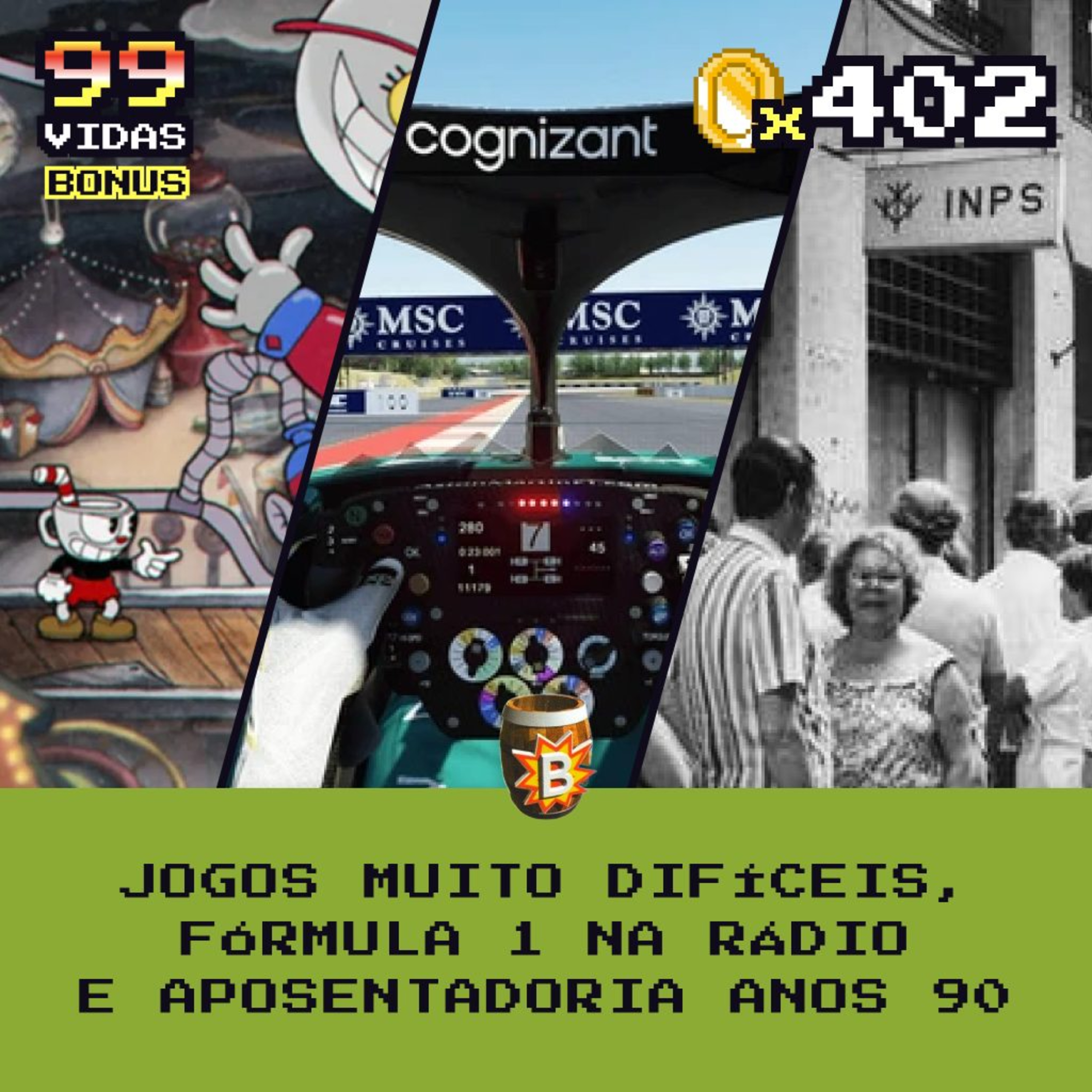 ⭐ Bônus 402 - Jogos Muito Difíceis, Fórmula 1 no Rádio e Aposentadoria Anos 90
