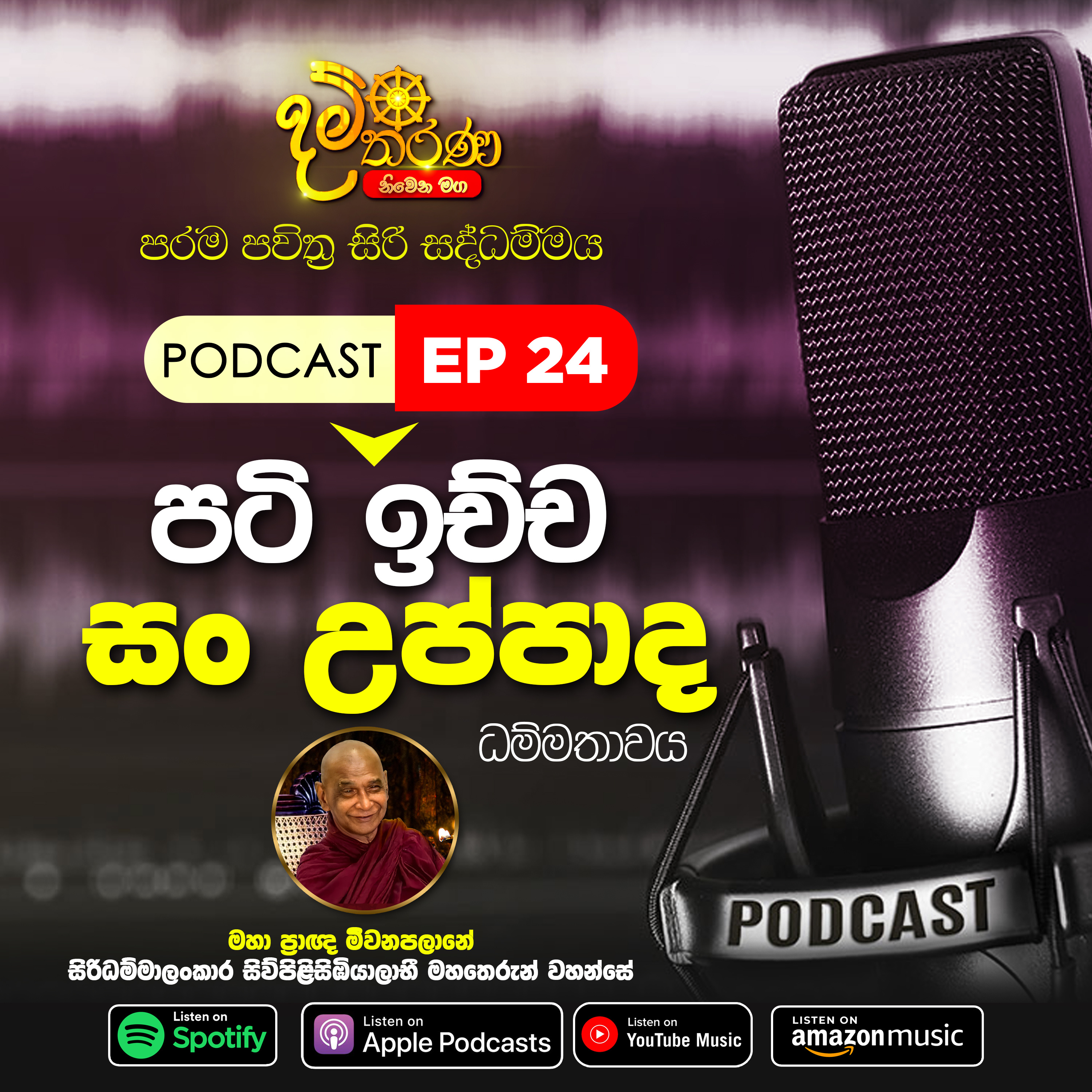 24 - පටි ඉච්ච සං උප්පාද ධම්මතාවය episode artwork