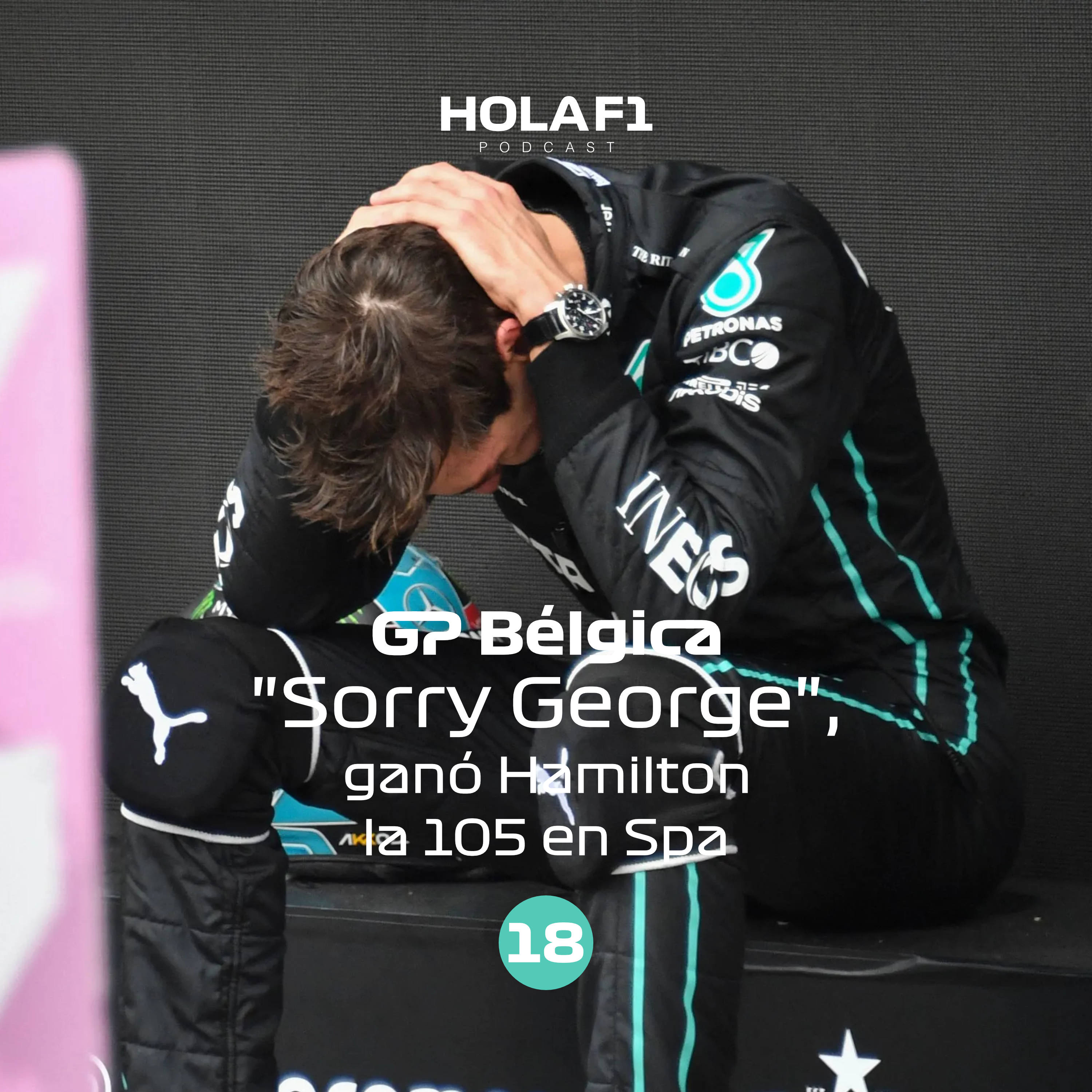 "Sorry George", ganó Hamilton la 105 en Spa episode artwork