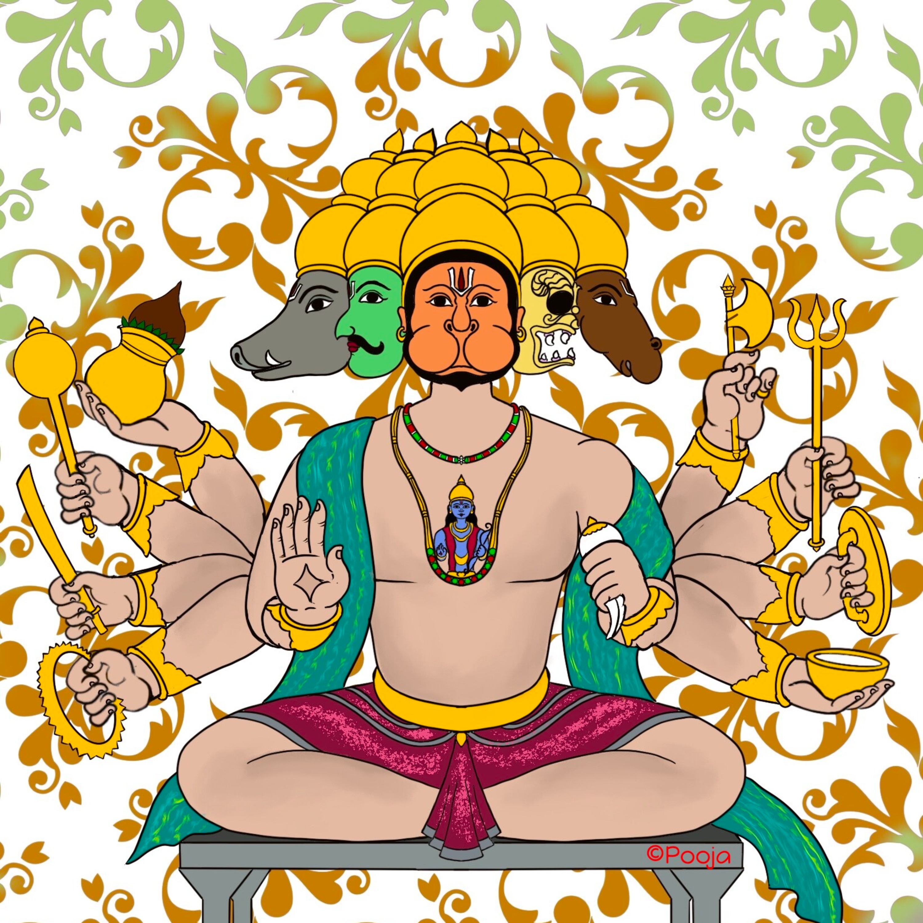 Story of Panchamukha Hanuman