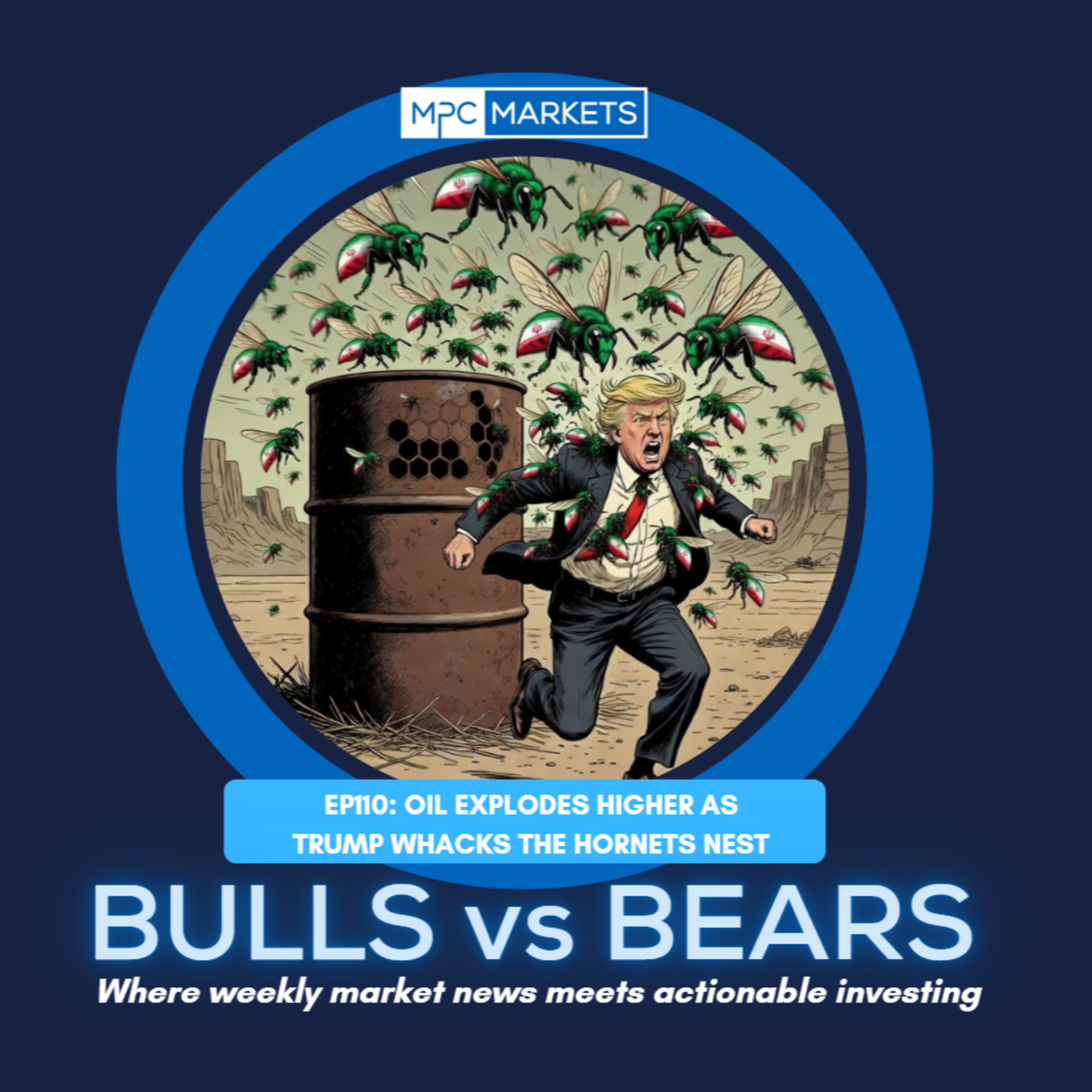 EP110: Oil Explodes Higher as trump whacks the hornets nest episode artwork