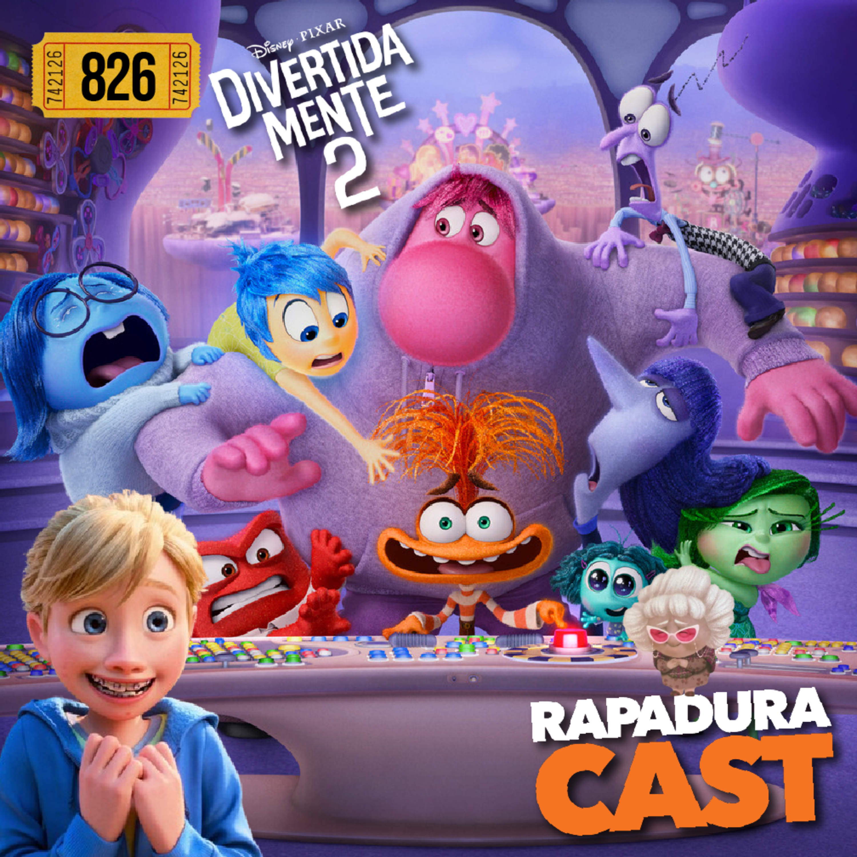 RapaduraCast 826 - Divertida Mente 2 e a Ansiedade que nos consome! episode artwork