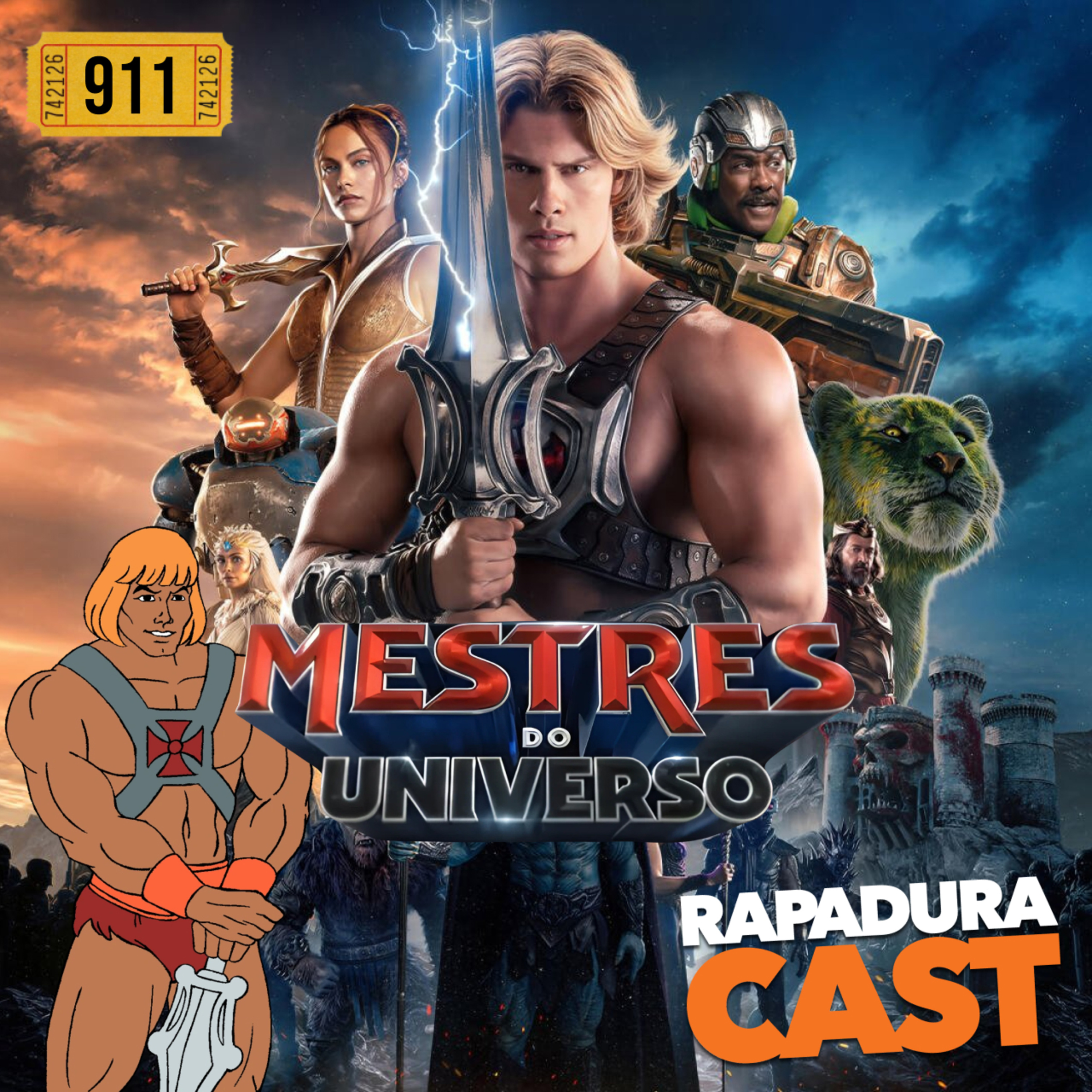 RapaduraCast 911 - Mestres do Universo (filme do He-Man) é tão bom, que parece mentira! episode artwork
