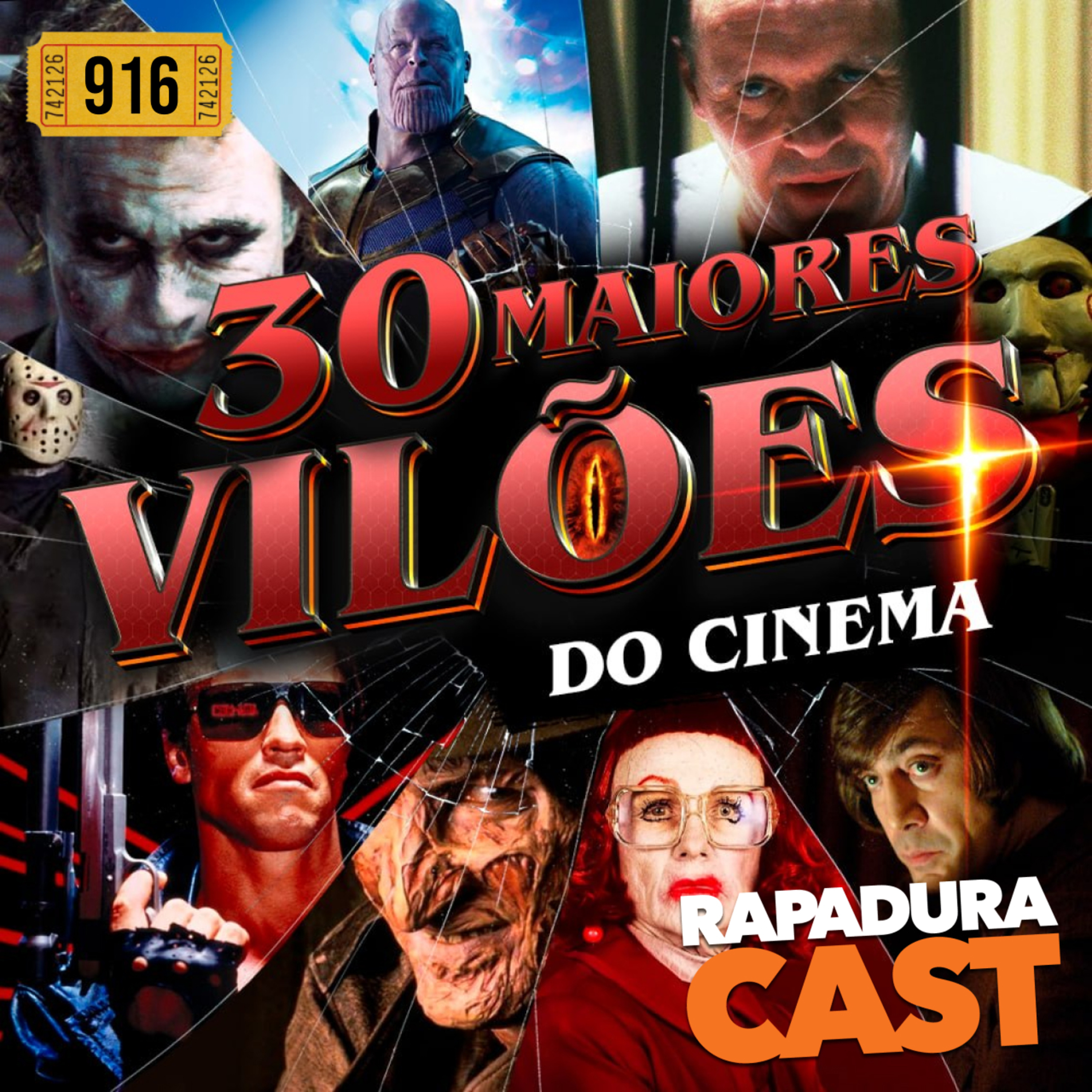 RapaduraCast 916 - Listão: 30 Maiores Vilões do Cinema