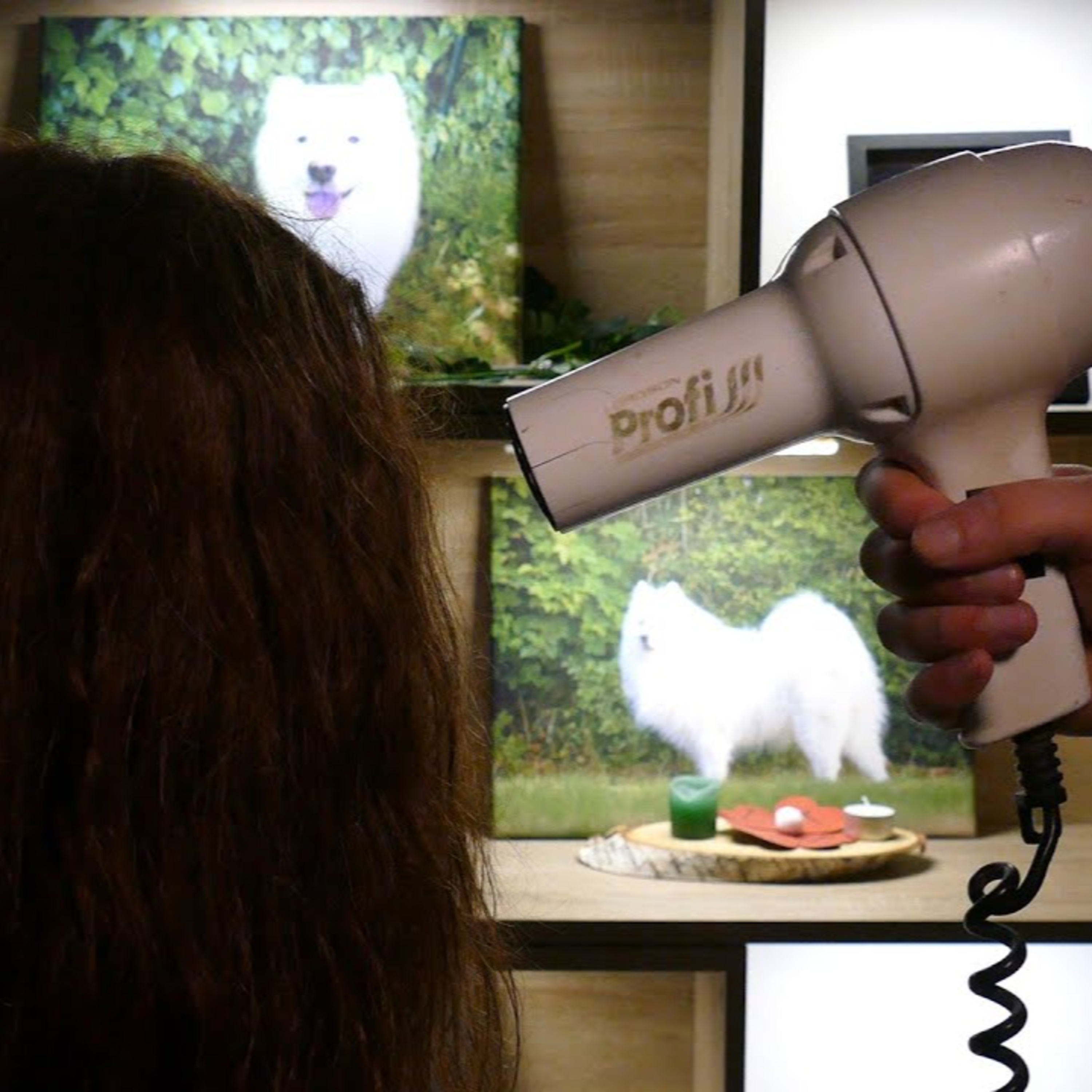 #294. A sweet relaxation with this HAIR DRYER sound episode artwork