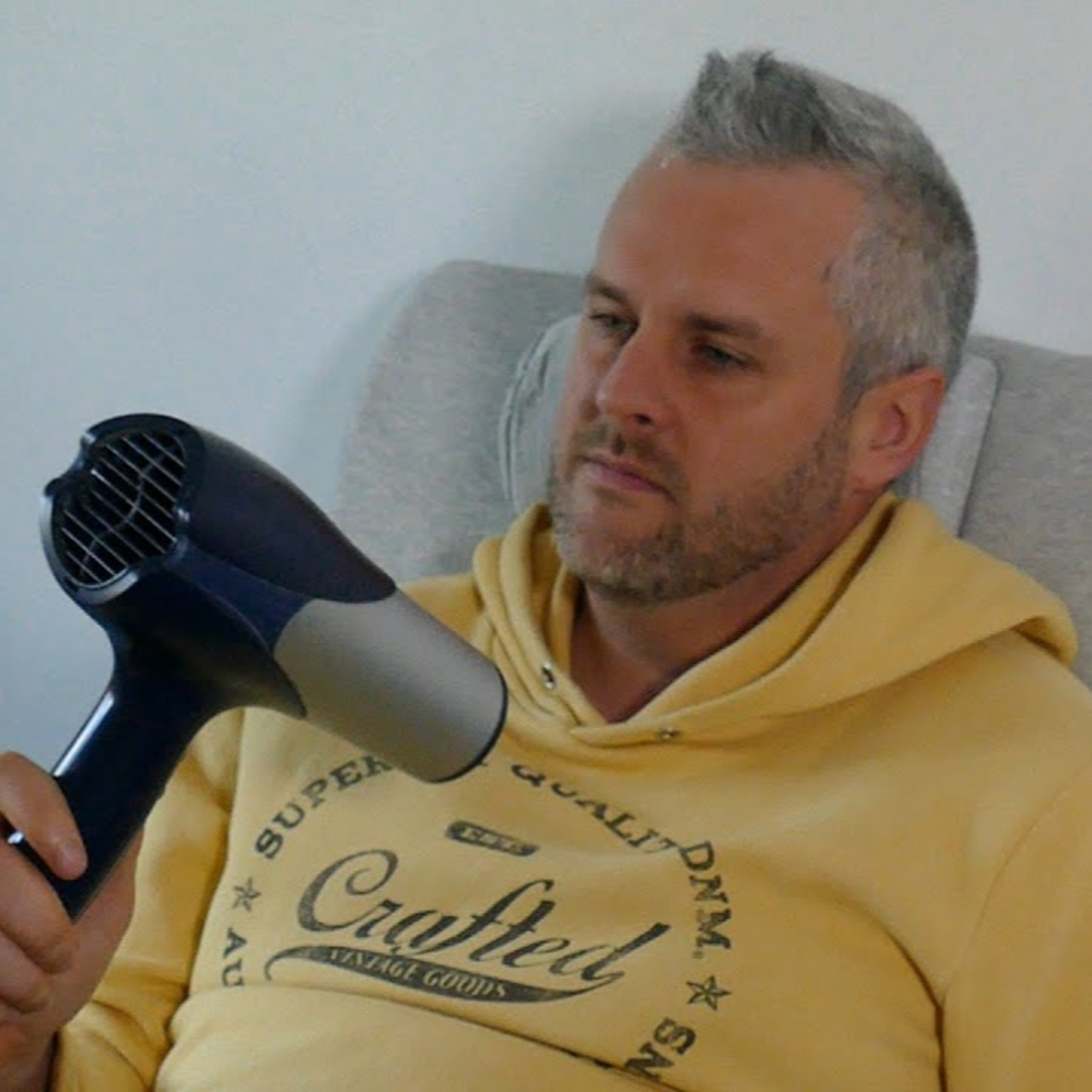 #574. Take a moment to relax and forget your problems with this HAIR DRYER sound episode artwork