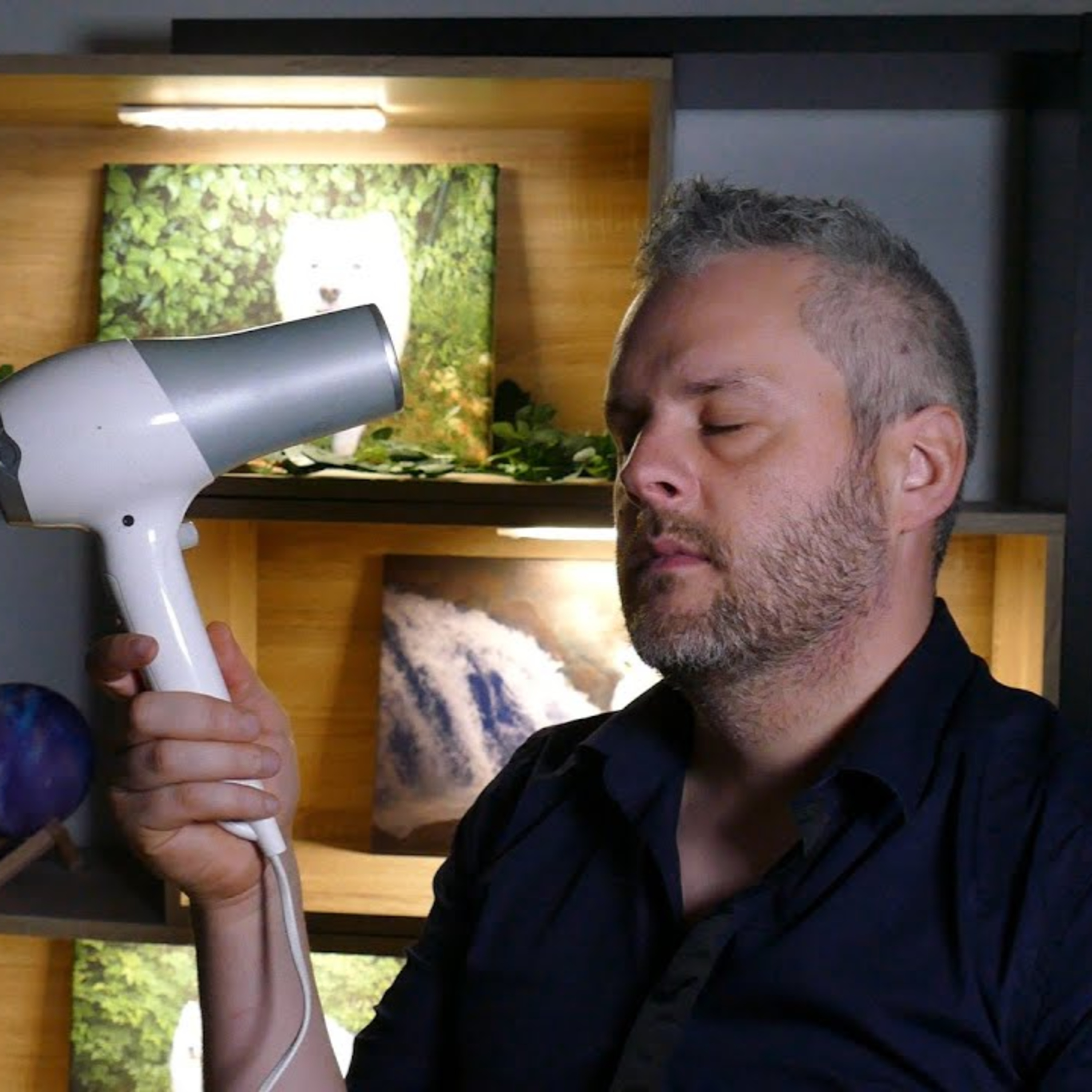 #240. I will help you relieve your stress with this HAIR DRYER episode artwork
