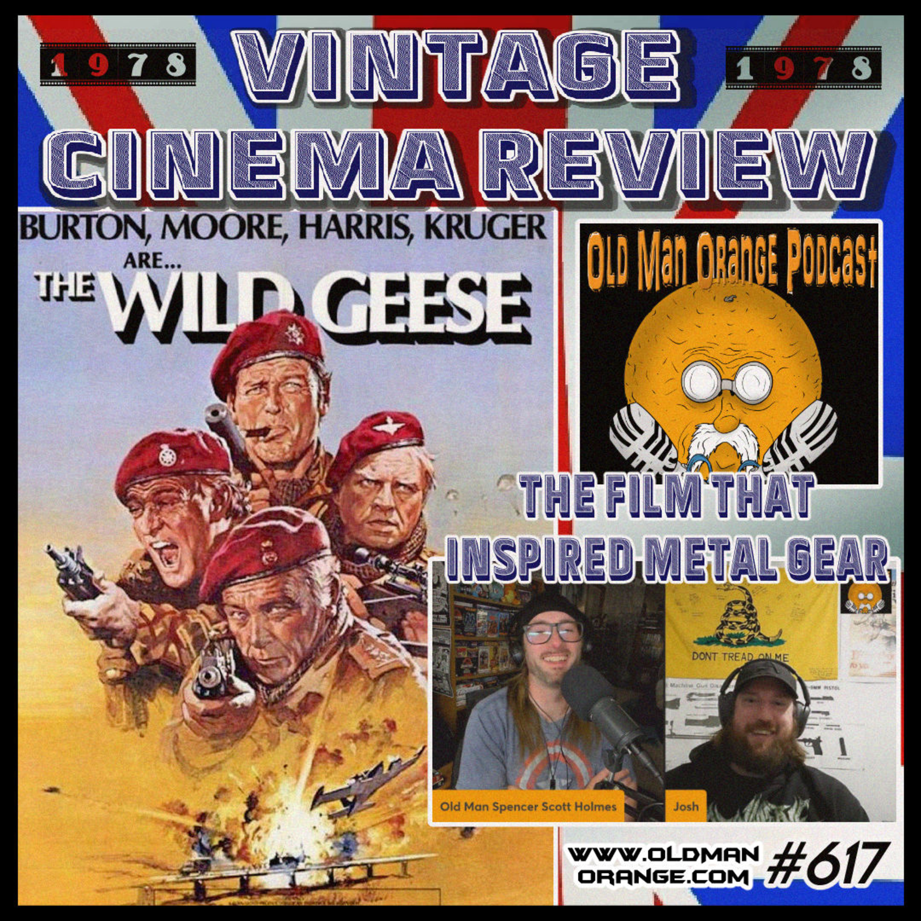 The Wild Geese 1978 - Film That Inspired Metal Gear Vintage Cinema Review Old Man Orange Podcast 617 episode artwork