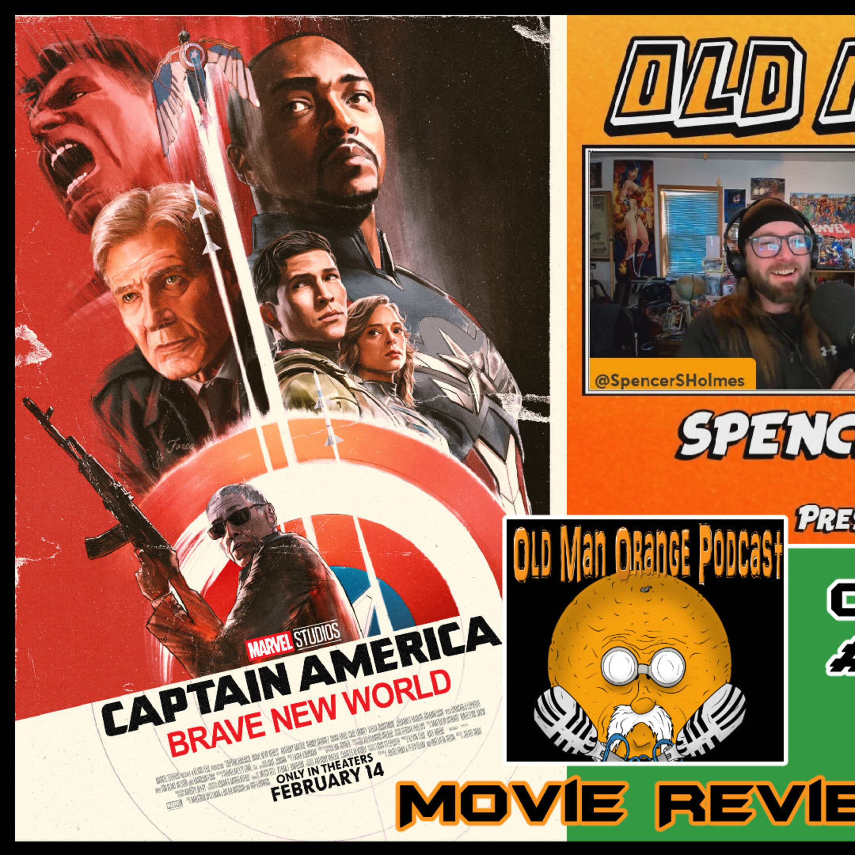 Captain America: Brave New World - Movie Review | Old Man Orange Podcast 629 episode artwork