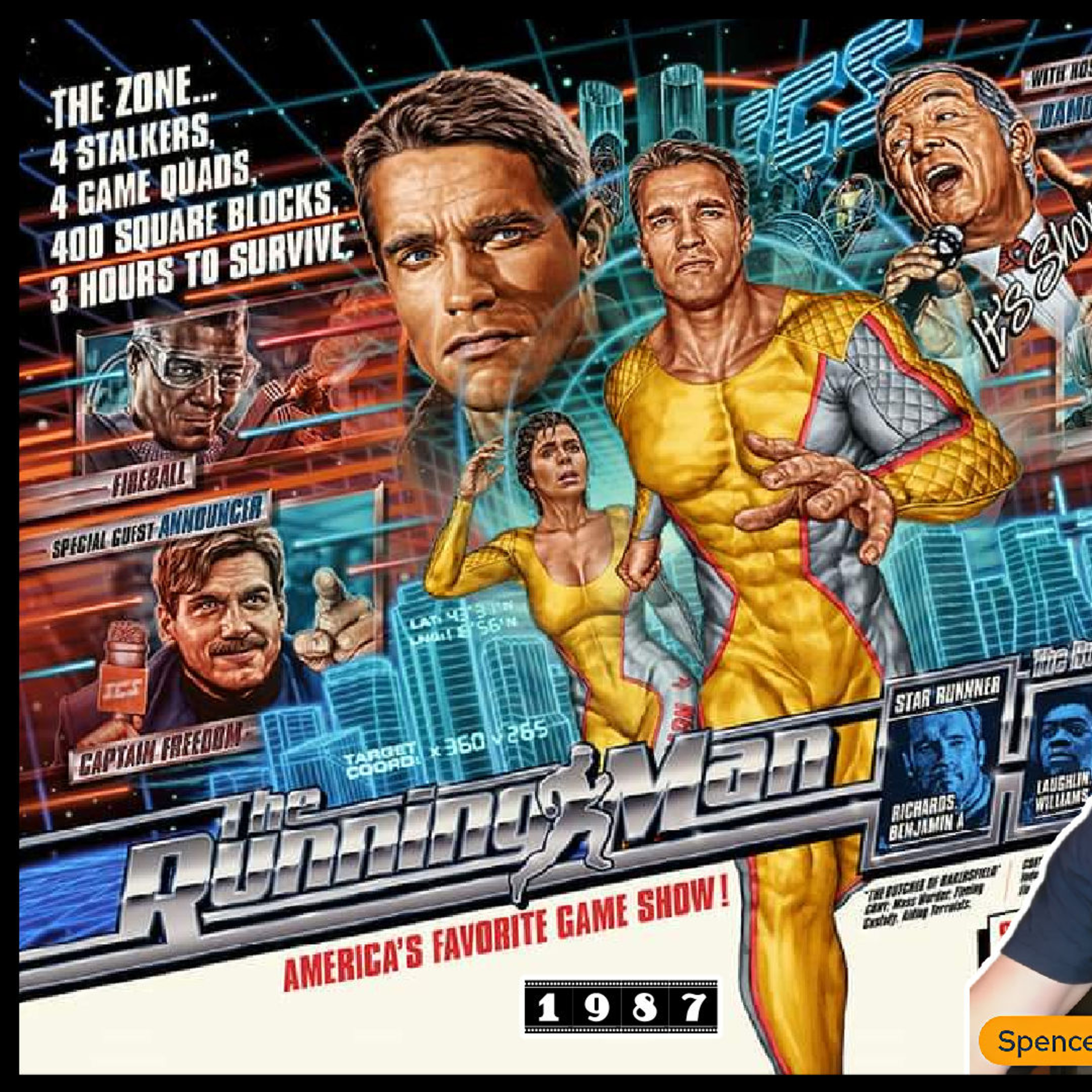 The Running Man (1987) Vintage Cinema Review - Old Man Orange Podcast 693 episode artwork