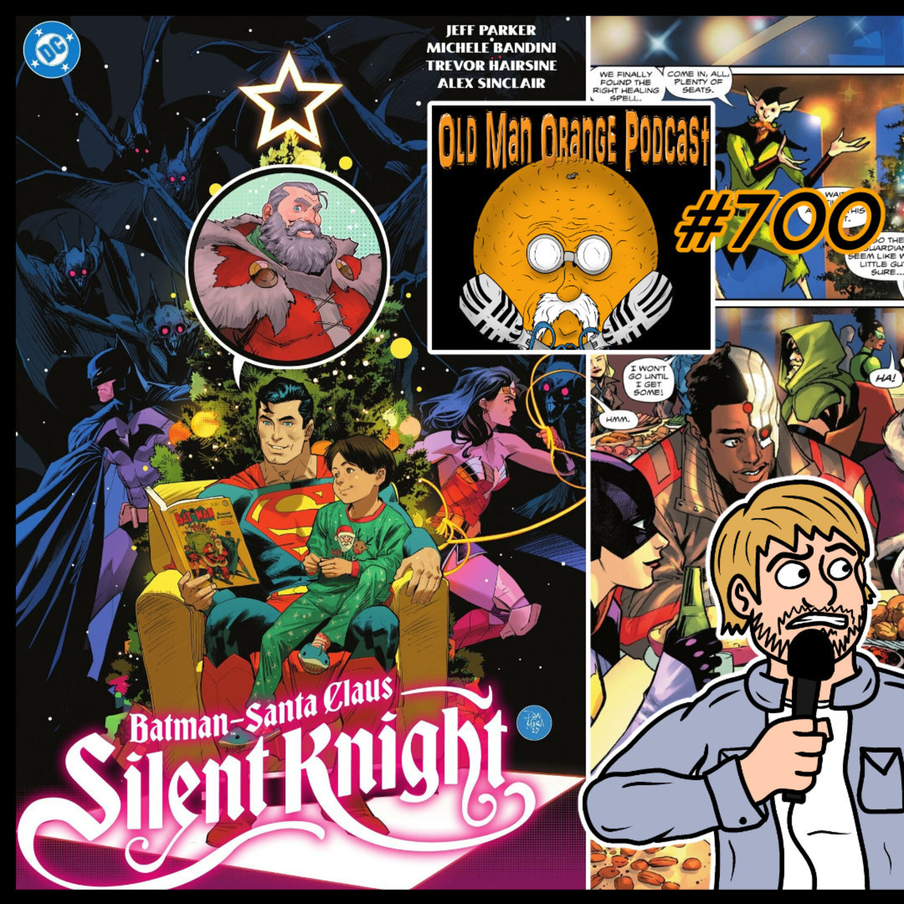 Batman Santa Claus Silent Knight Comic Book Christmas Special Review - Old Man Orange Podcast Big 700 episode artwork