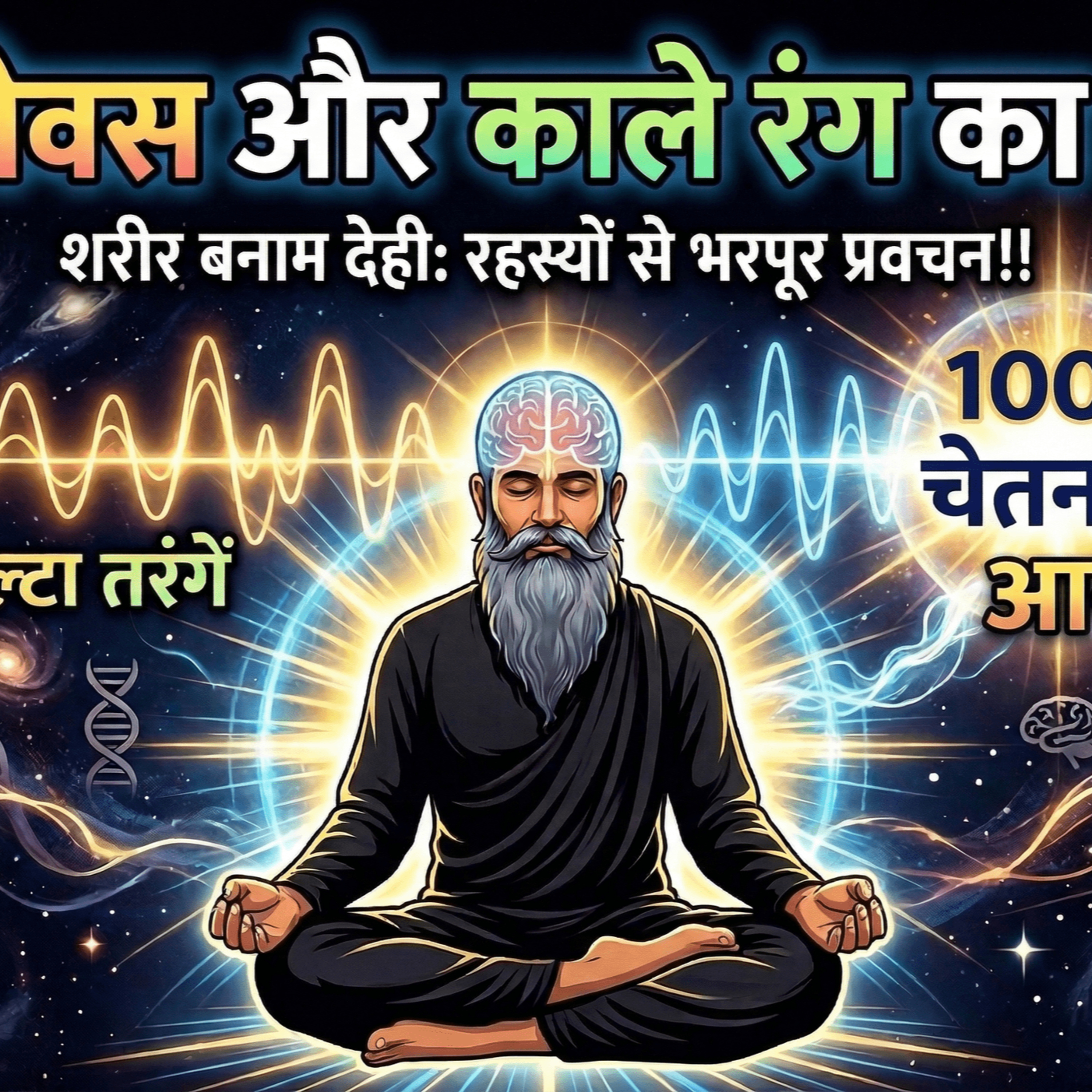 10/3/26 - डेल्टा वेव्स और काले रंग का महत्व!! शरीर बनाम देही: रहस्यों से भरपूर प्रवचन!! 100% चेतना episode artwork