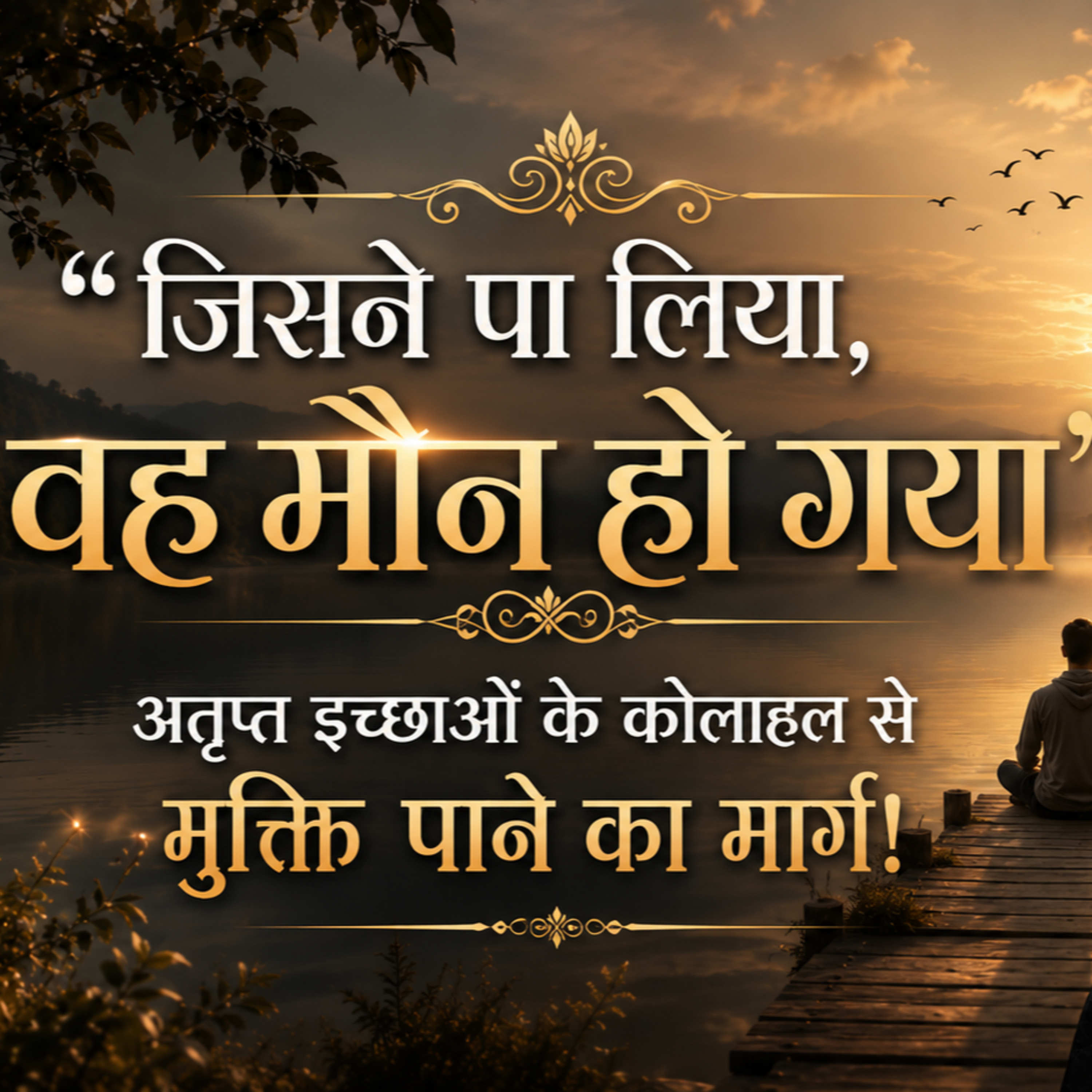 “जिसने पा लिया, वह मौन हो गया”: अतृप्त इच्छाओं के कोलाहल से मुक्ति पाने का मार्ग! episode artwork