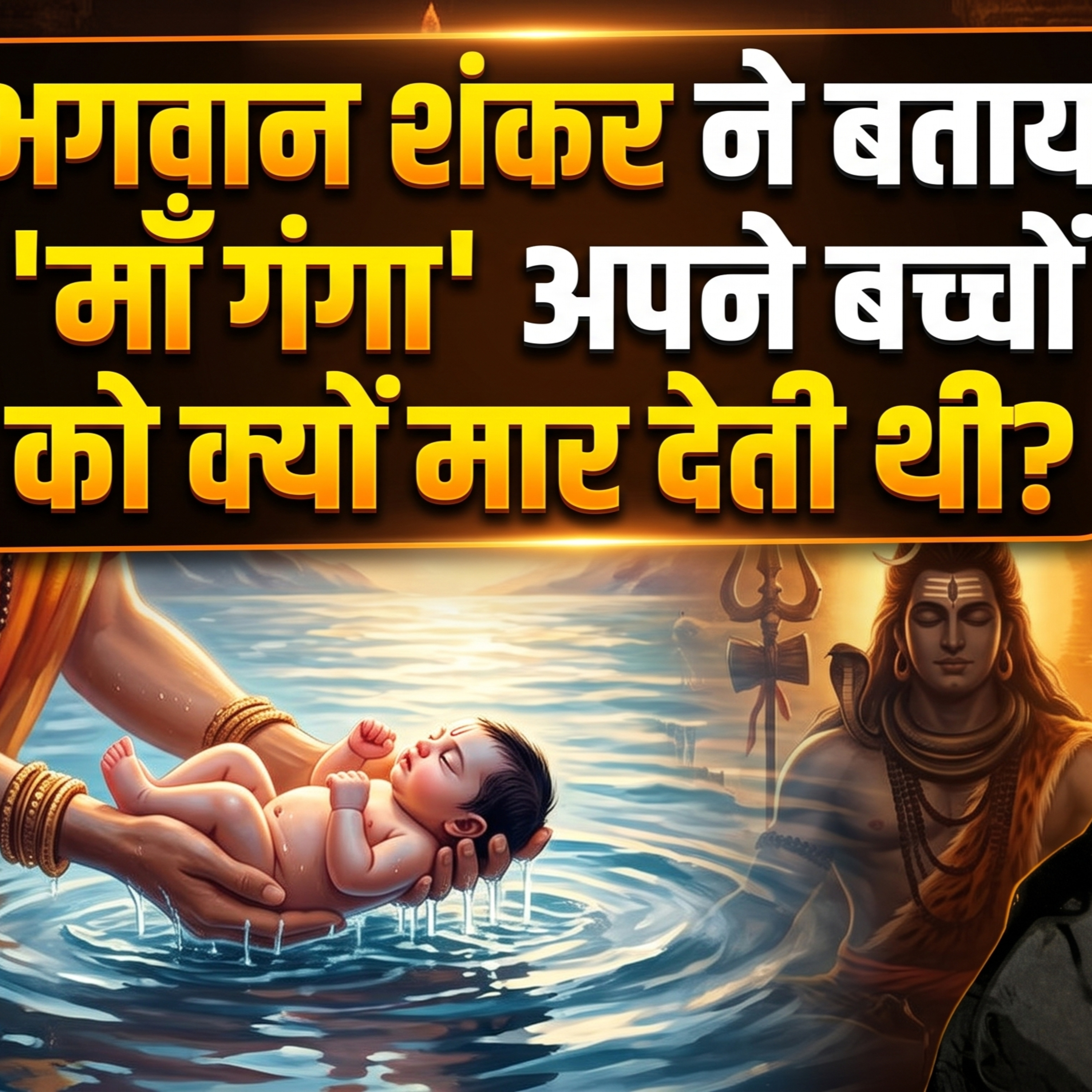1/7/26 - भगवान शंकर ने खोला रहस्य, क्यों 'माँ गंगा' अपने बच्चों को मार देती थी? अनसुना रहस्य!